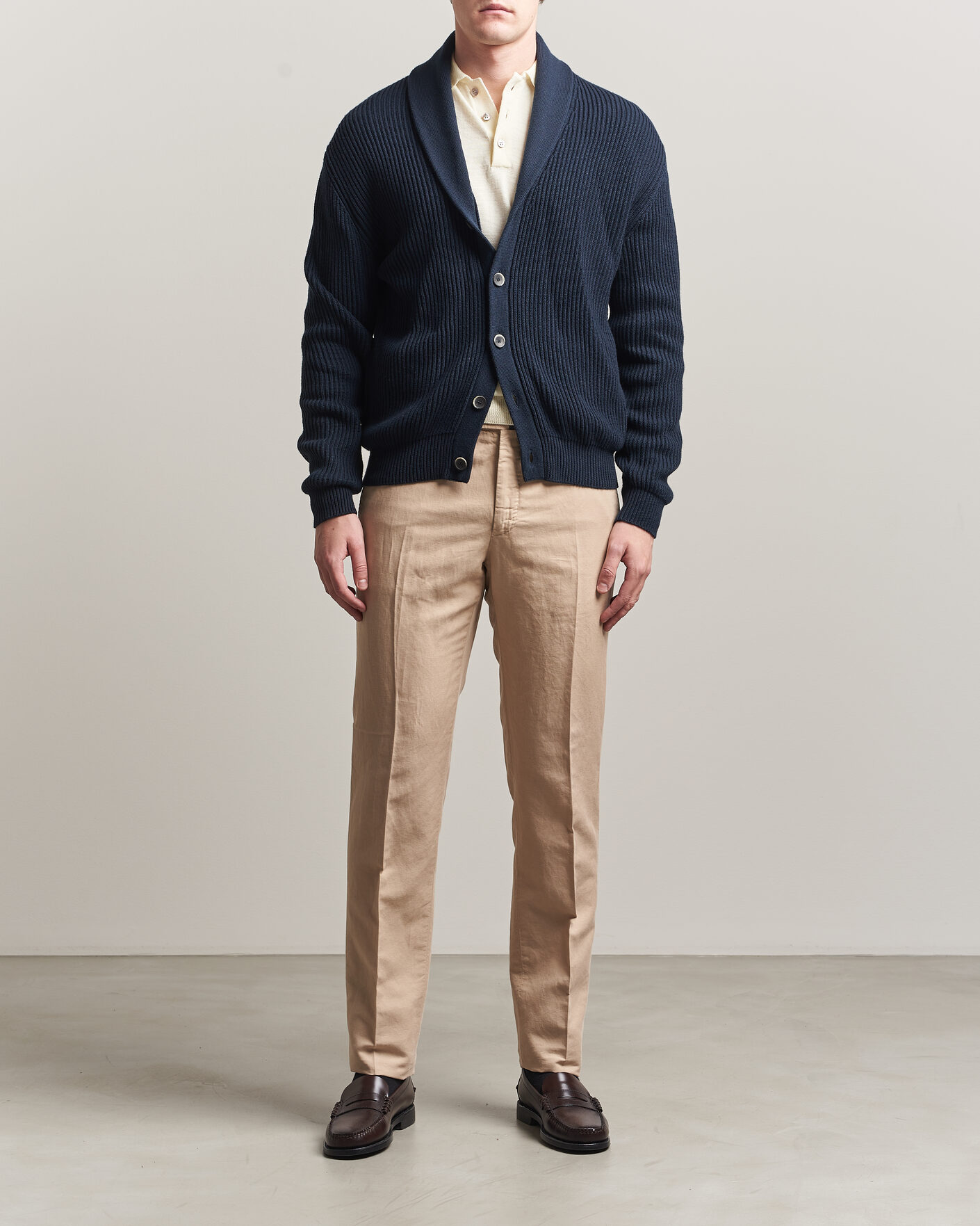 Herre | Bukser | Incotex | Regular Fit Chinolino Trousers Beige