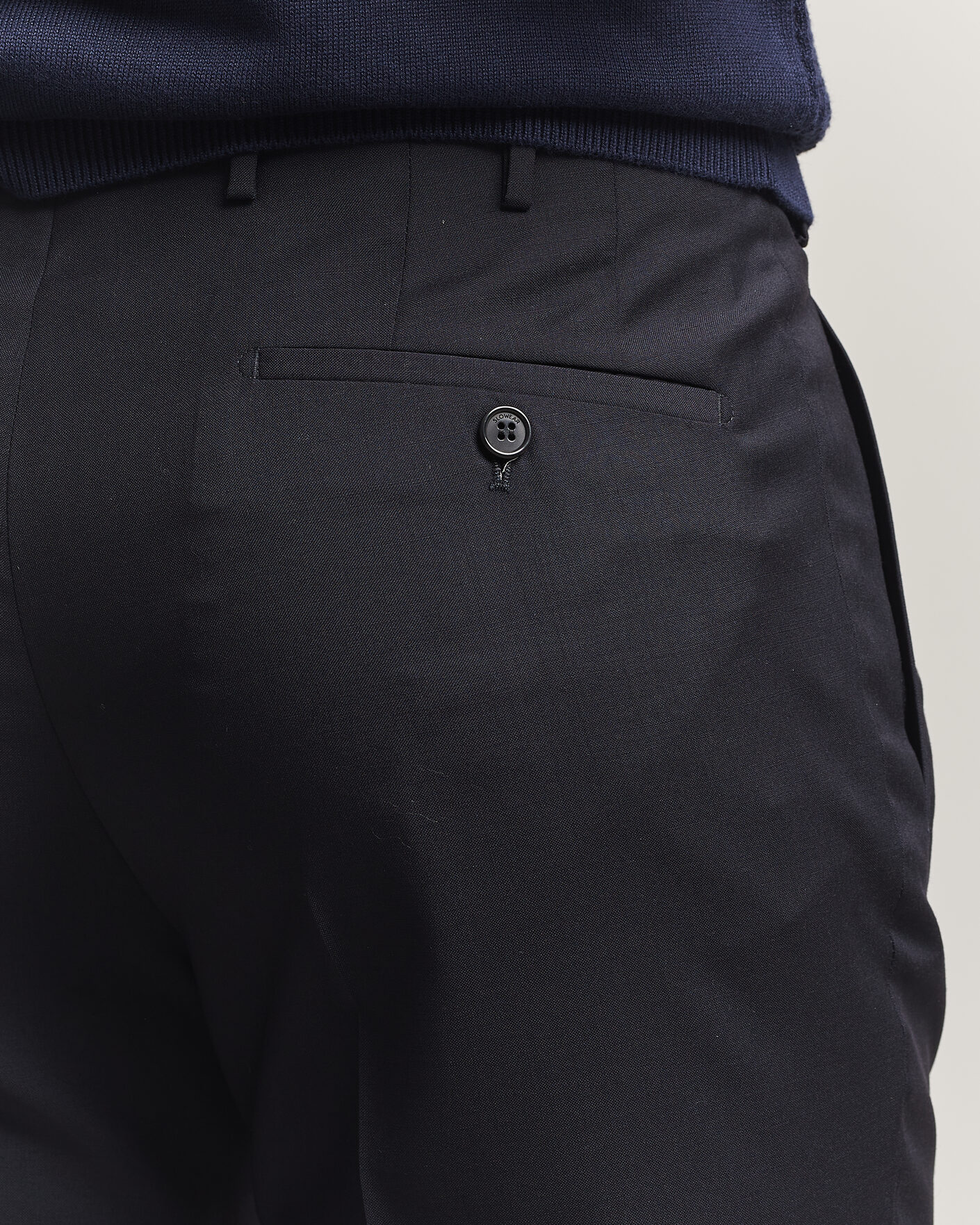Herre | Bukser | Incotex | Regular Fit Super 100s Wool Pants Blue