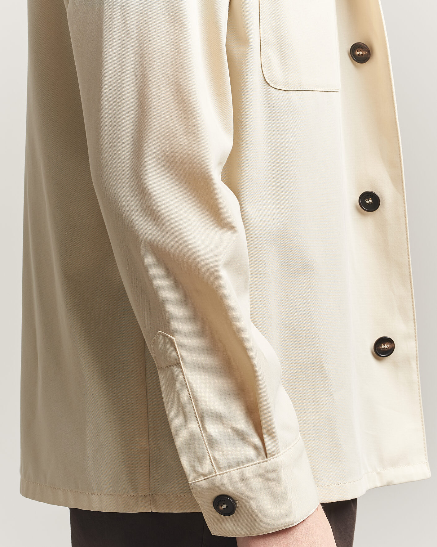 Herre | Skjorter | Incotex | Ice Cotton Twill Overshirt Natural