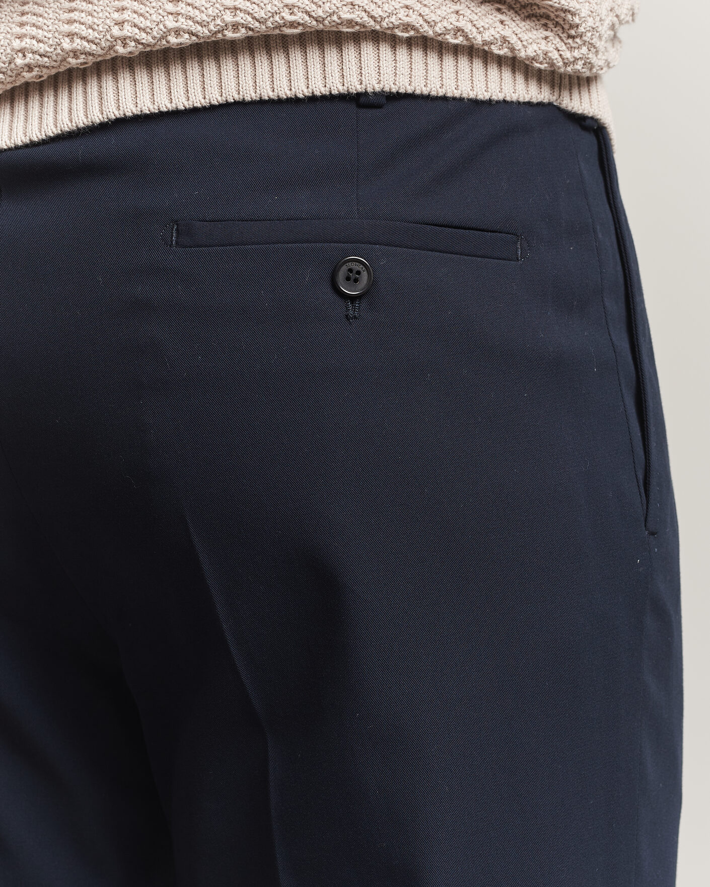Herre | Bukser | Incotex | Ice Cotton Twill Pants Navy