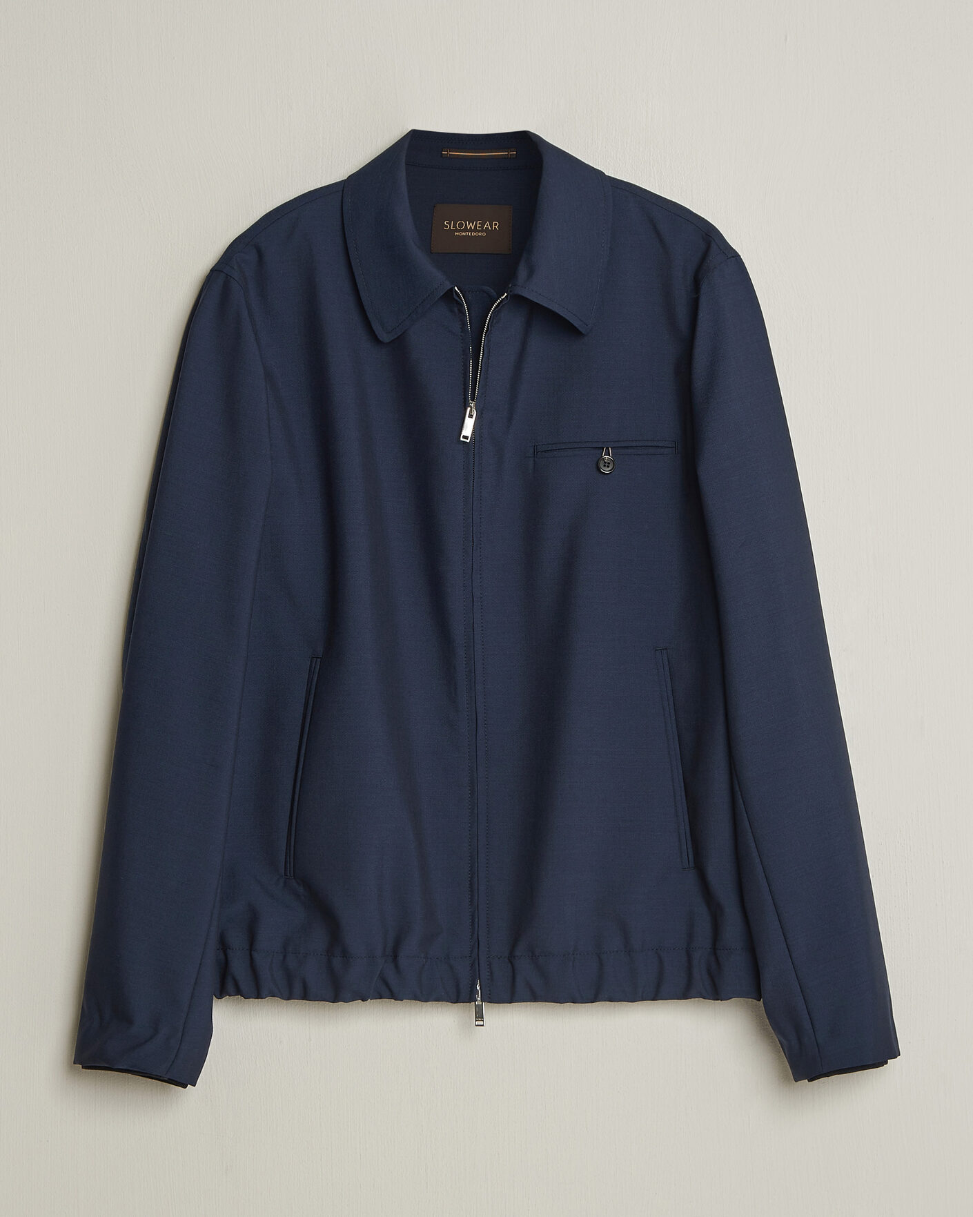 Herre | Jakker | Incotex | Primo Wool Shirt Jacket Navy