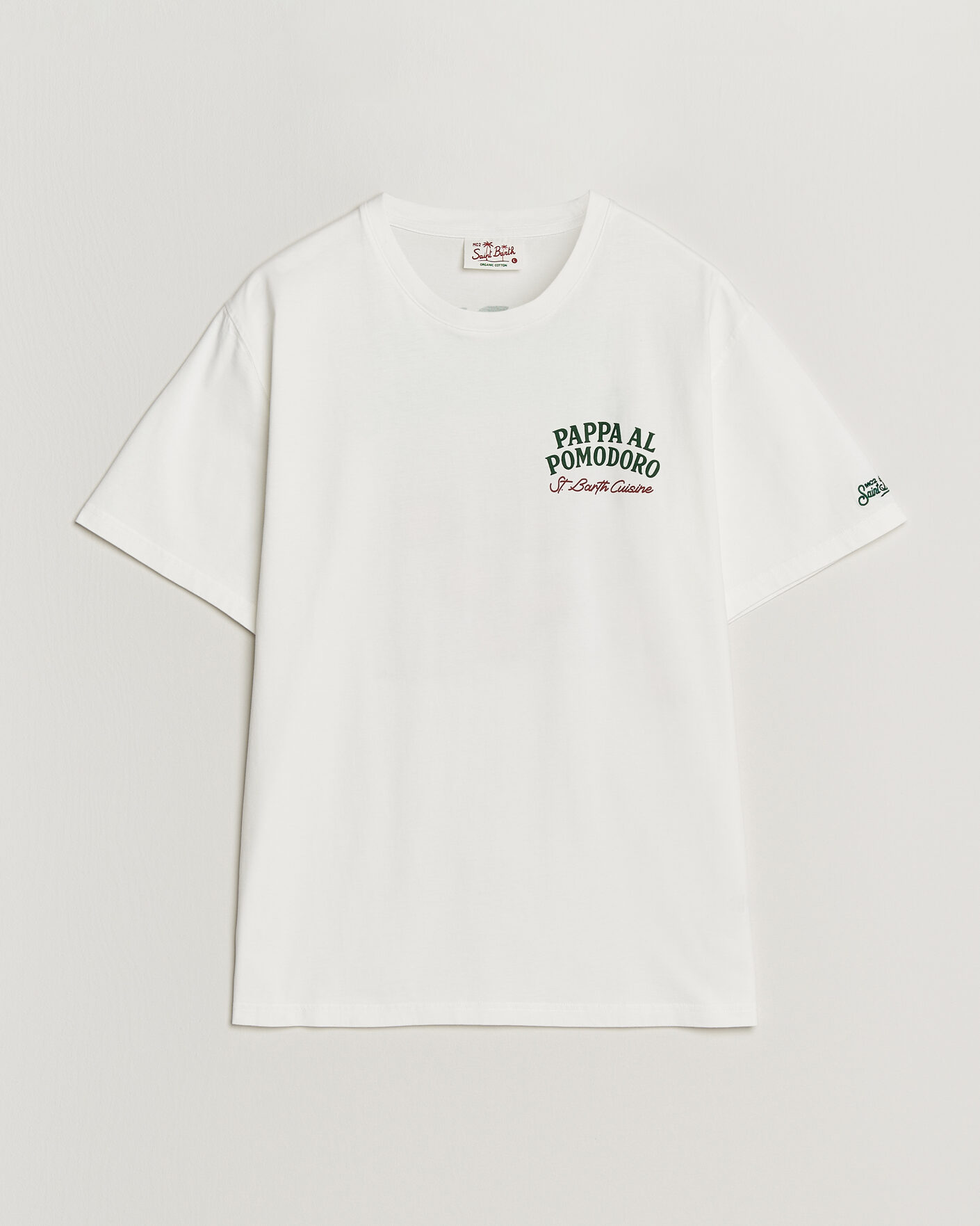 Herre | T-Shirts | MC2 Saint Barth | Back Printed Cotton T-Shirt Pappa Pomodoro
