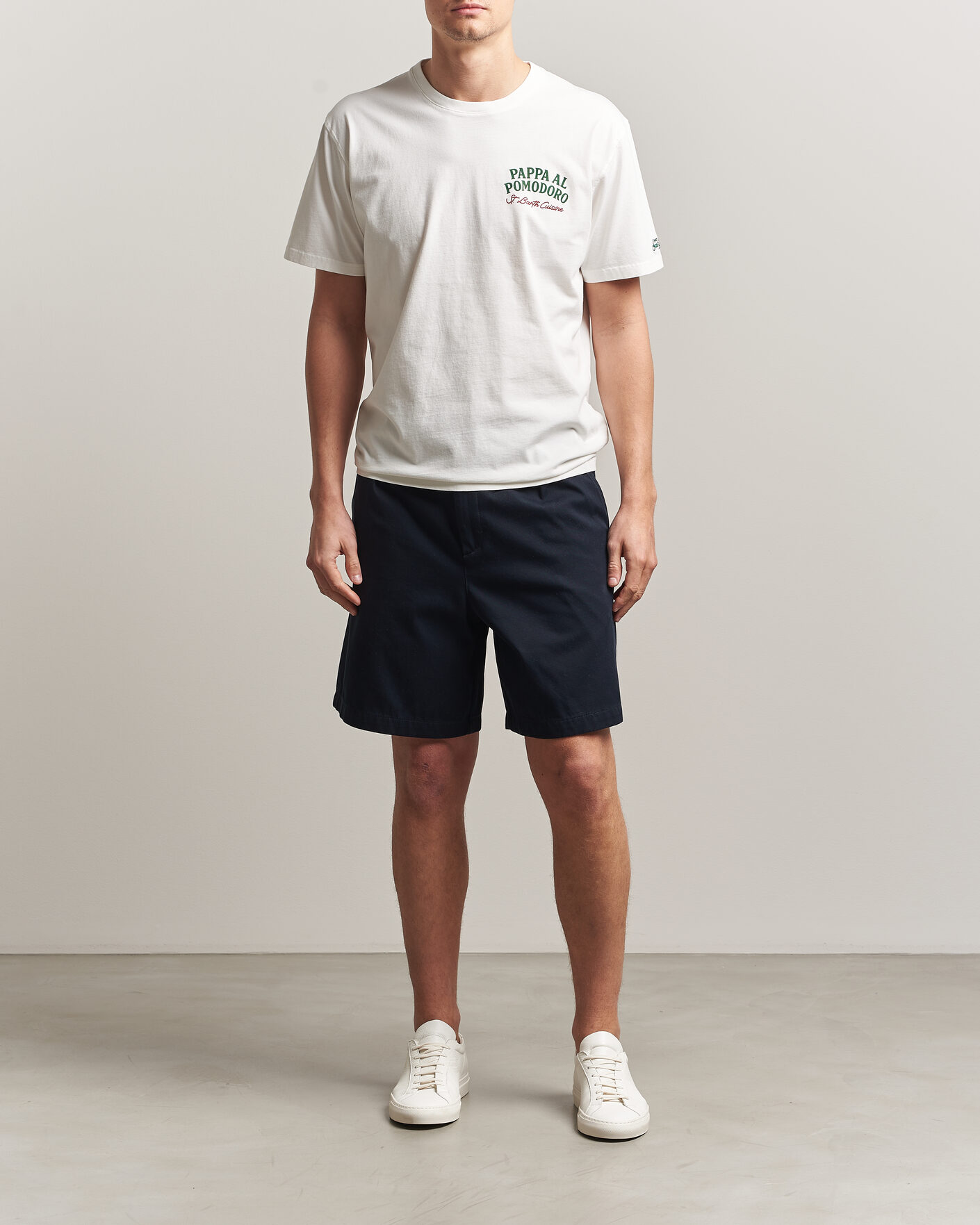 Herre | T-Shirts | MC2 Saint Barth | Back Printed Cotton T-Shirt Pappa Pomodoro