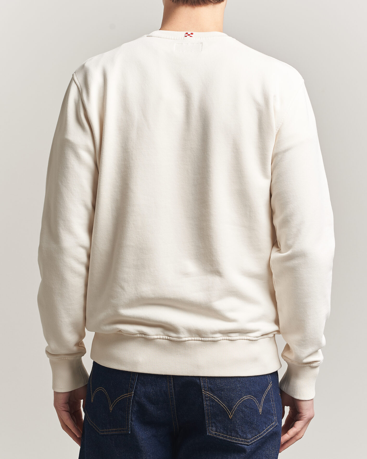 Herre | Trøjer | MC2 Saint Barth | Terry Cotton Logo Sweatshirt Off White