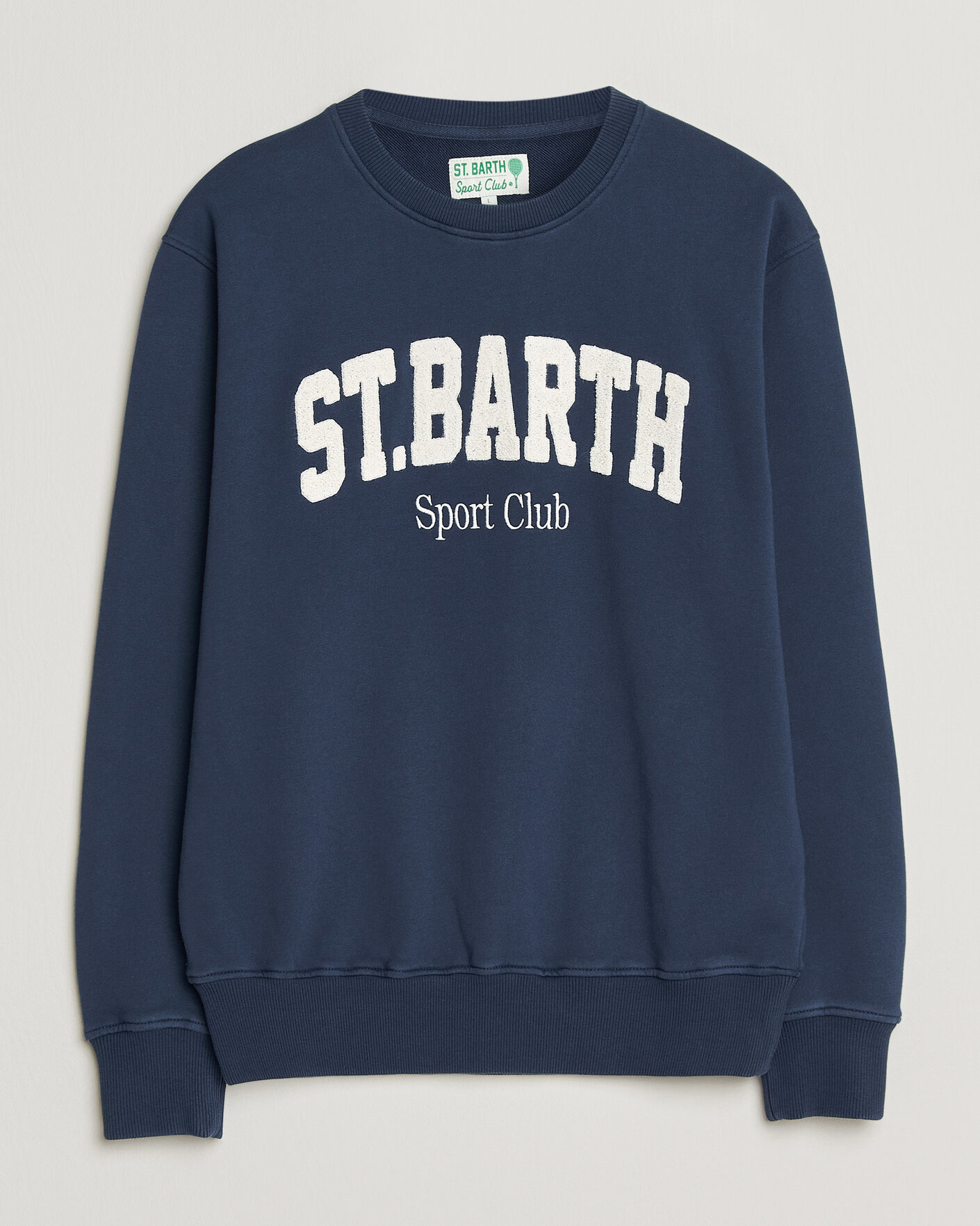 Herre | Trøjer | MC2 Saint Barth | Terry Cotton Logo Sweatshirt Navy