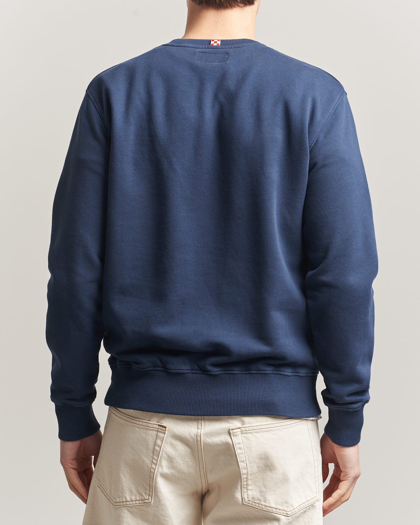 Herre | Trøjer | MC2 Saint Barth | Terry Cotton Logo Sweatshirt Navy
