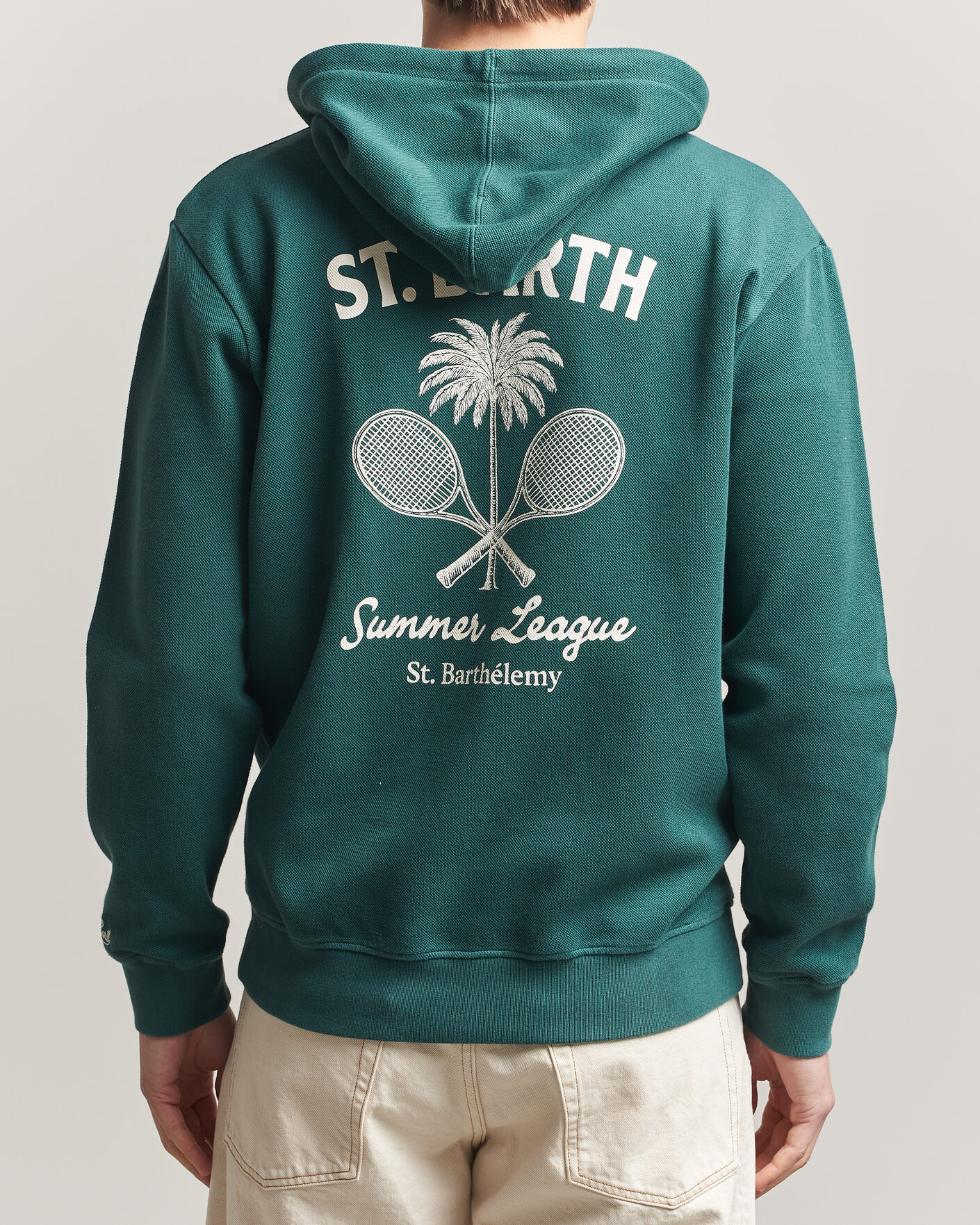 Herre | Trøjer | MC2 Saint Barth | Back Printed Hoodie Tennis League