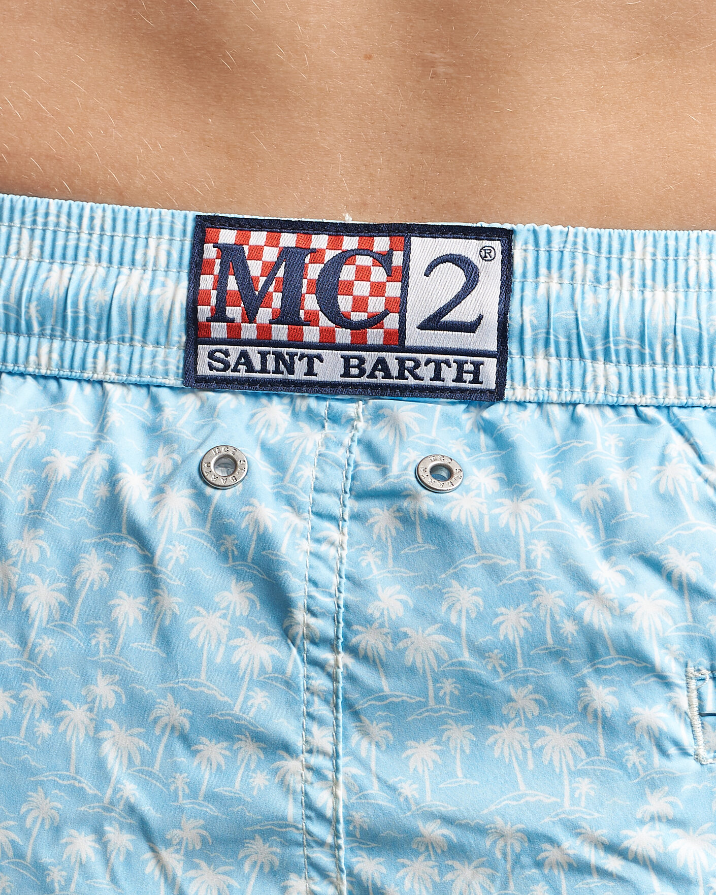 Herre | Badebukser | MC2 Saint Barth | Printed Swim Shorts Blue Palms