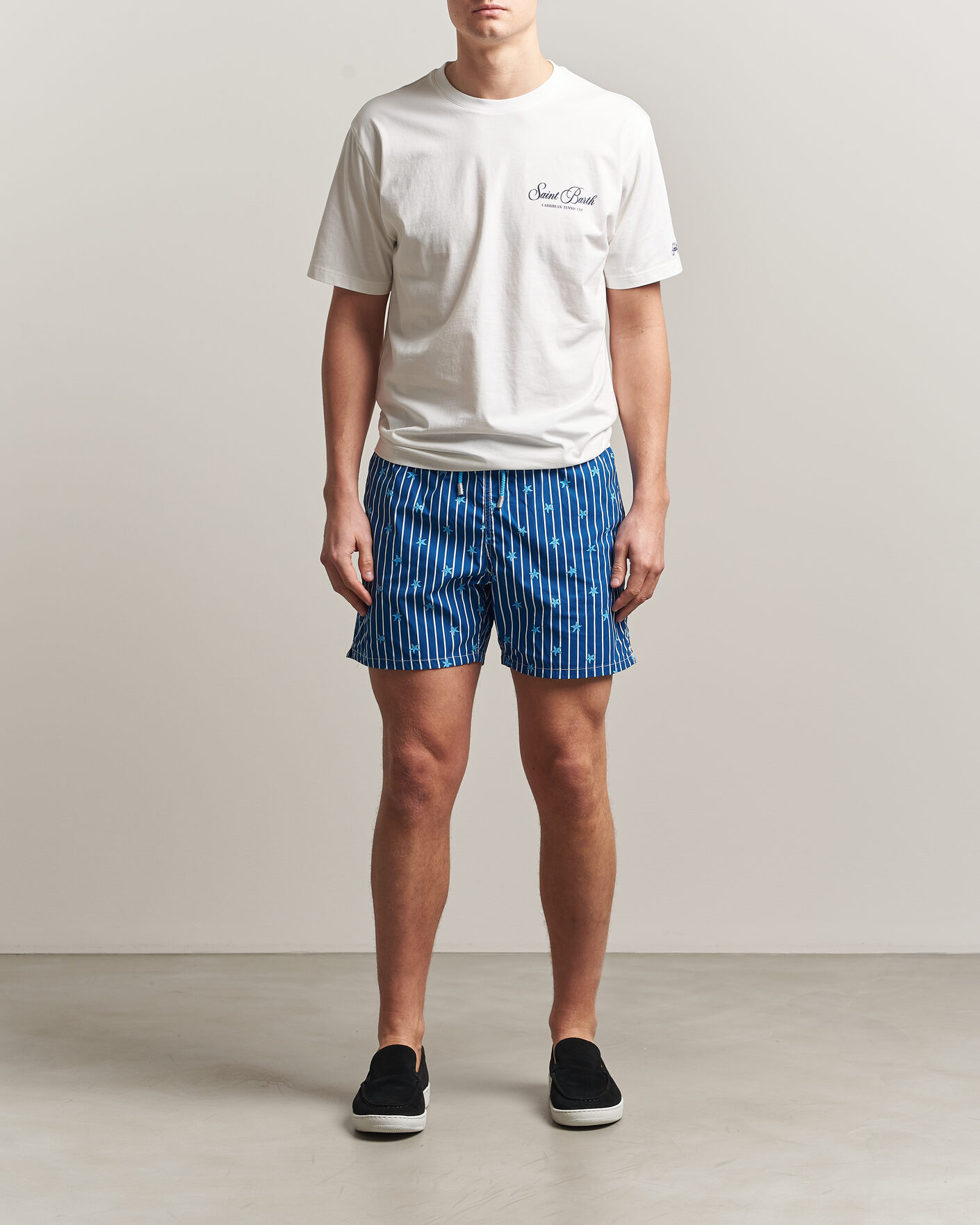 Herre | Badebukser | MC2 Saint Barth | Printed Swim Shorts Blue Starfish