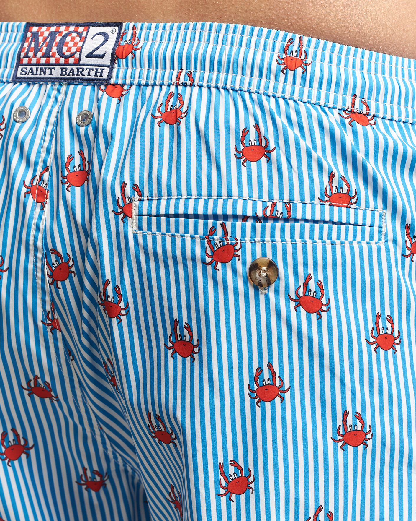 Herre | Badebukser | MC2 Saint Barth | Printed Swim Shorts Blue Crabs