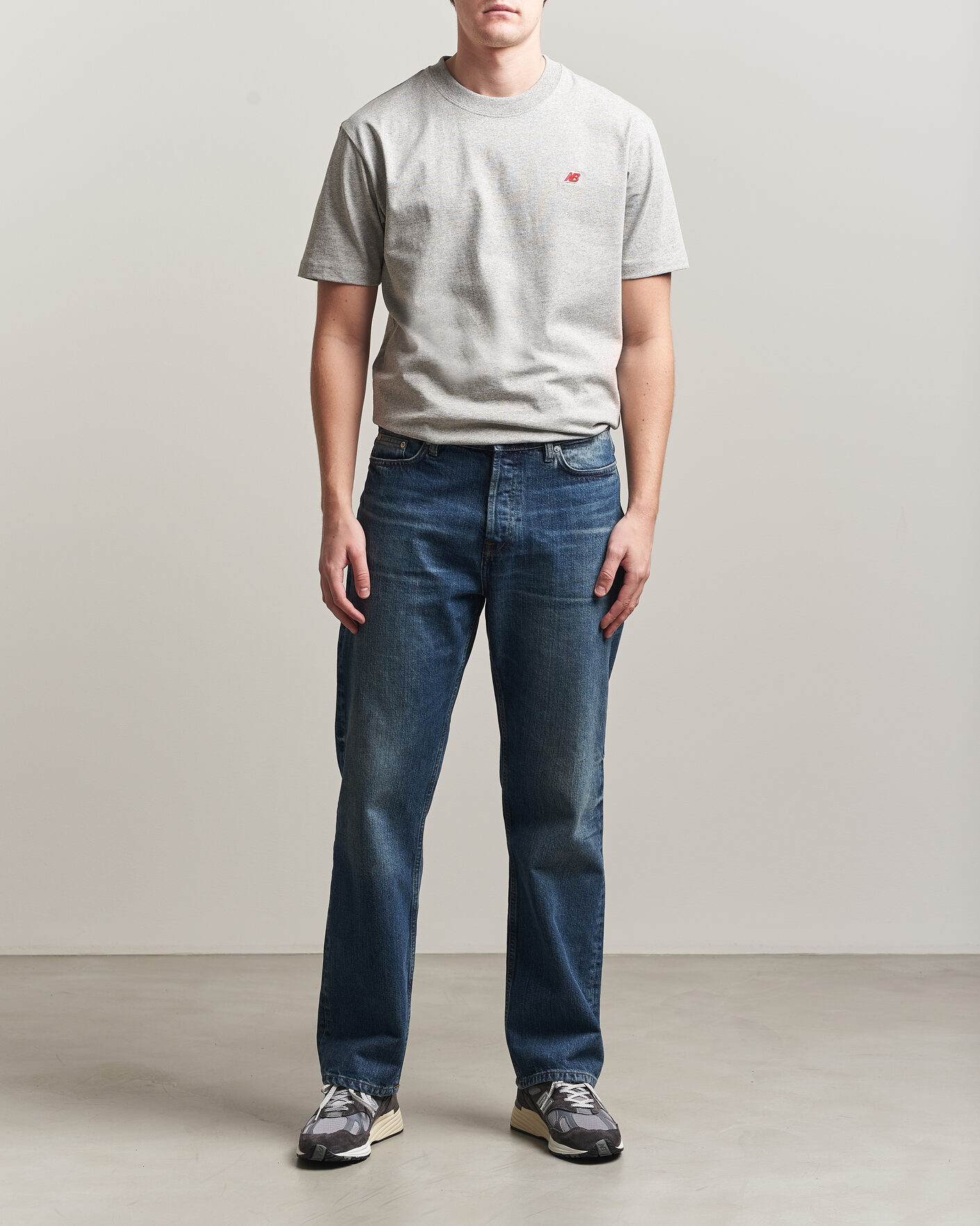 Herre | T-Shirts | New Balance | Made In USA Core T-Shirt Athletic Grey