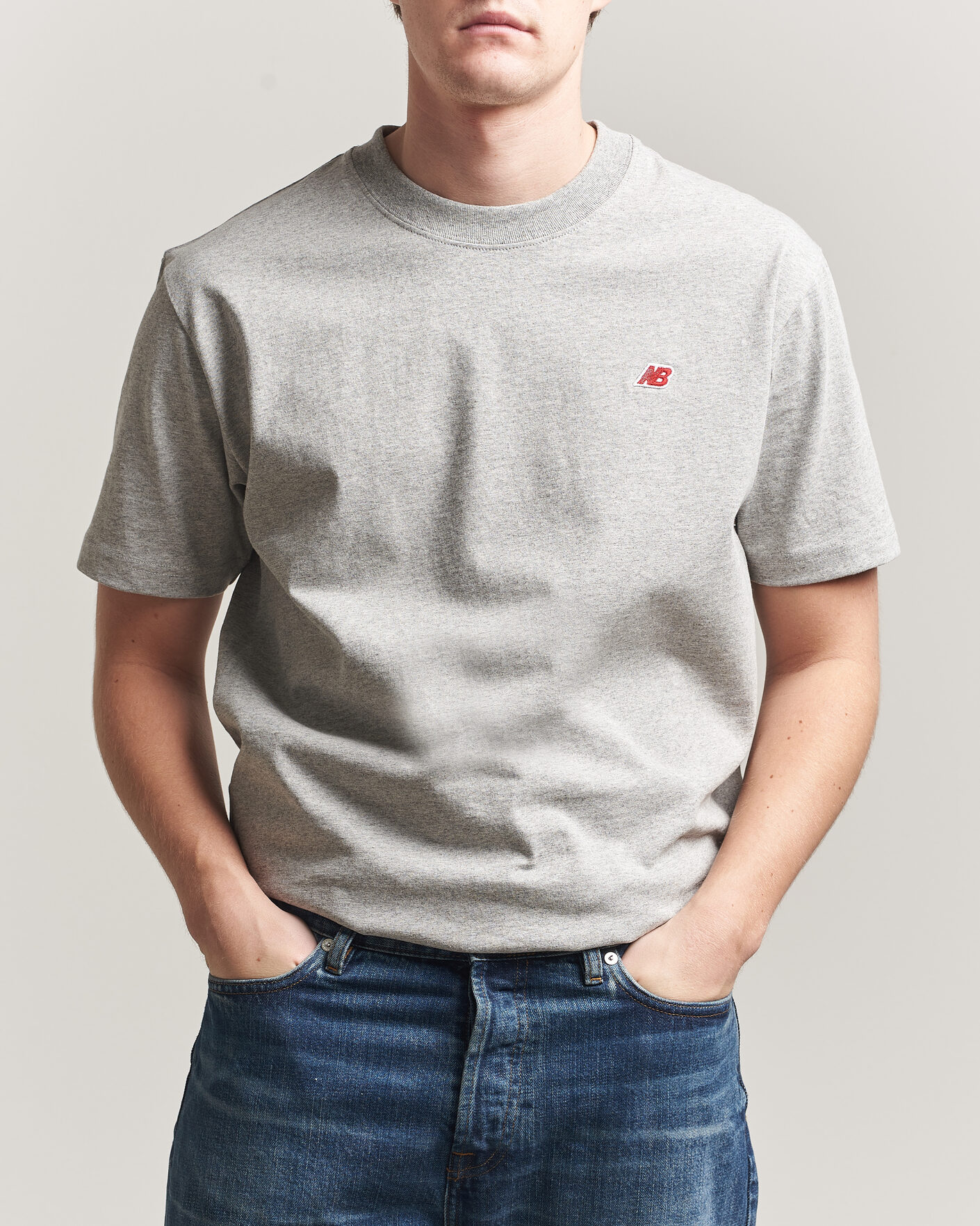 Herre | T-Shirts | New Balance Made In US & UK | New Balance Made In USA Core T-Shirt Athletic Grey