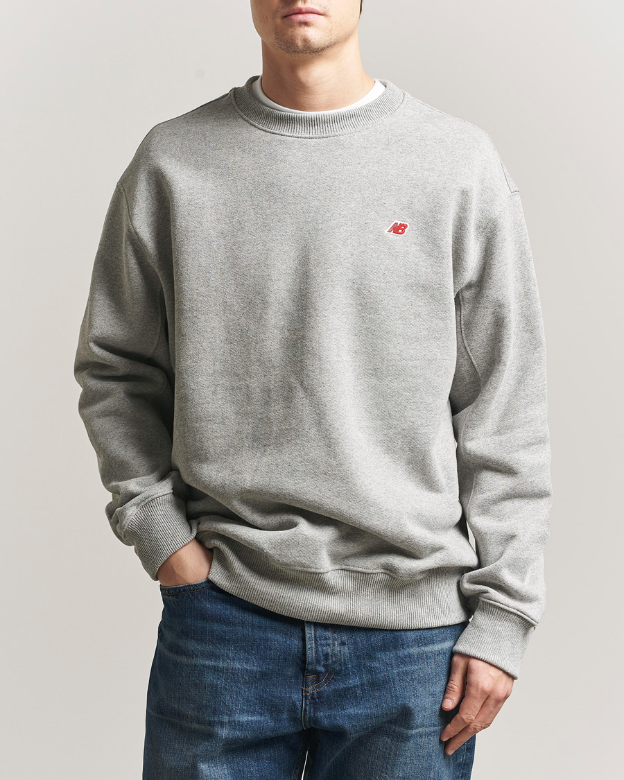 Herre | Trøjer | New Balance Made In US & UK | New Balance Made In USA Core Sweatshirt Athletic Grey