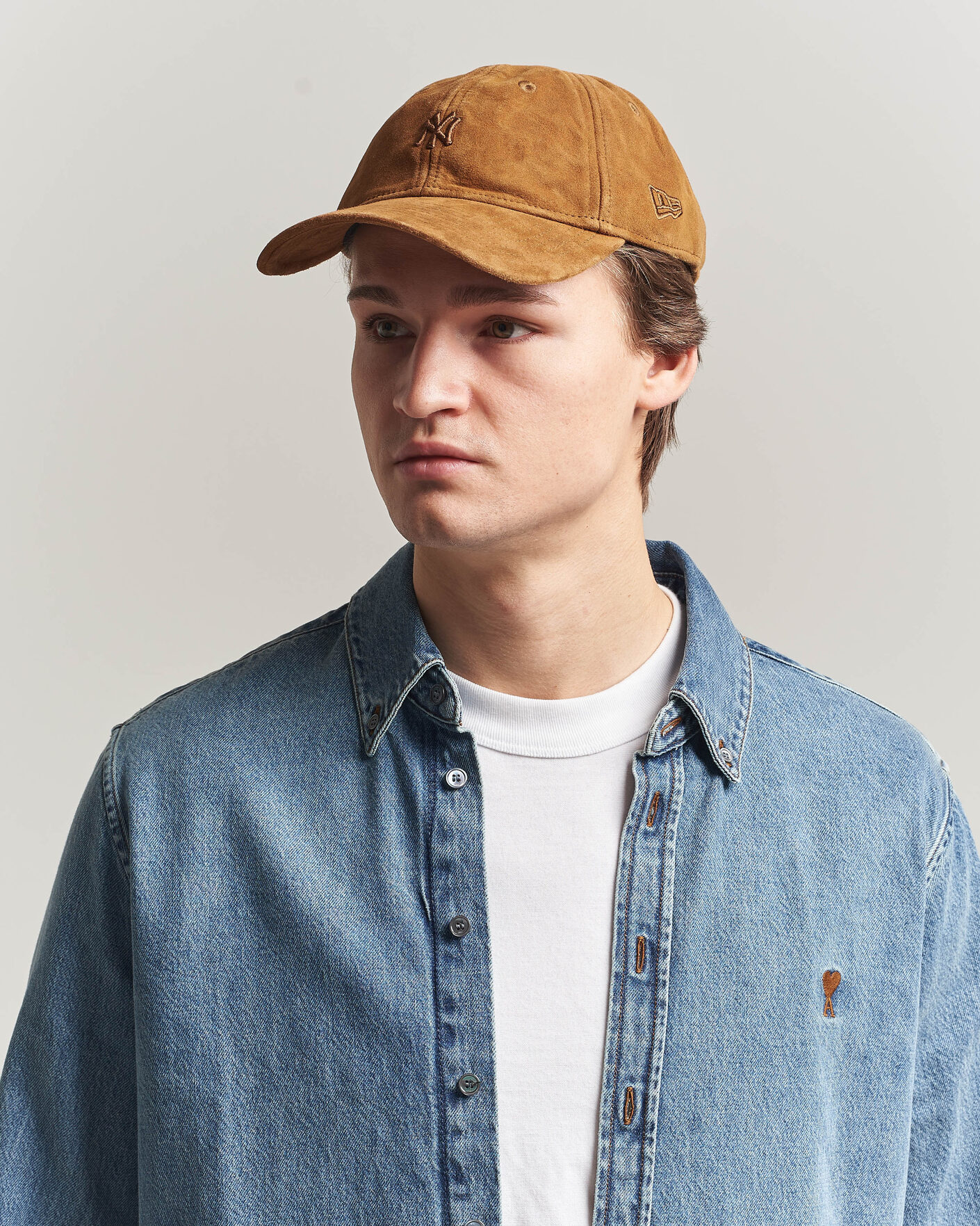 Herre | Hatte & kasketter | New Era | 9Twenty Suede New York Yankees Cap Brown