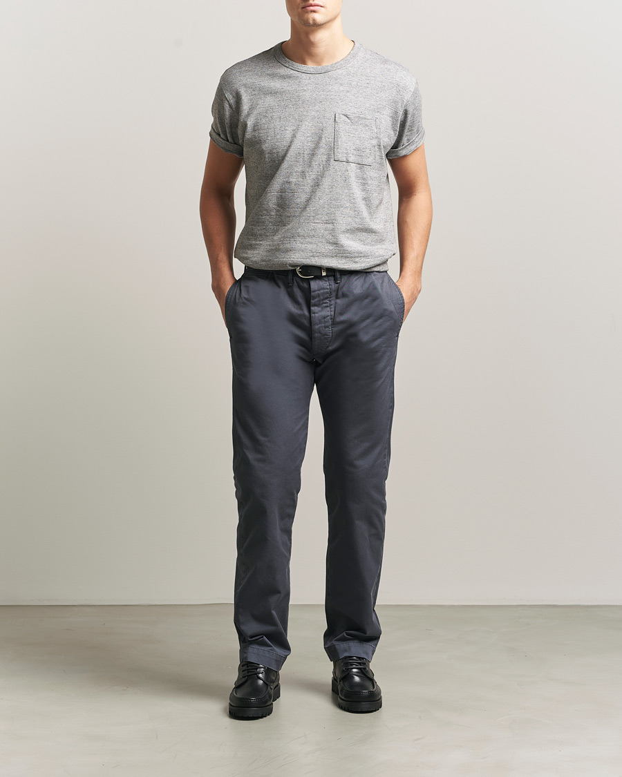 Herre | Bukser | RRL | Officers Flat Pants Navy