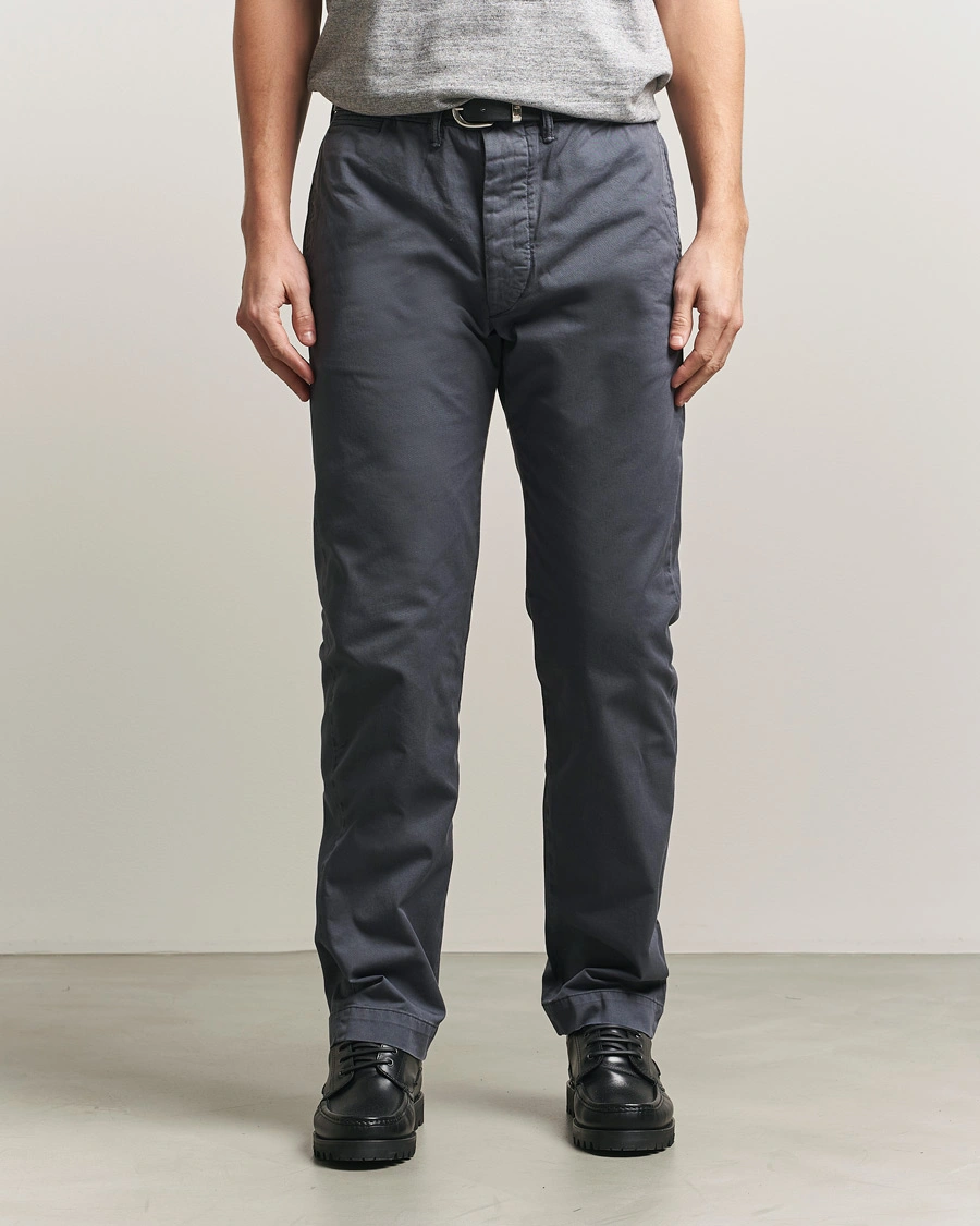 Herre | Bukser | RRL | Officers Flat Pants Navy