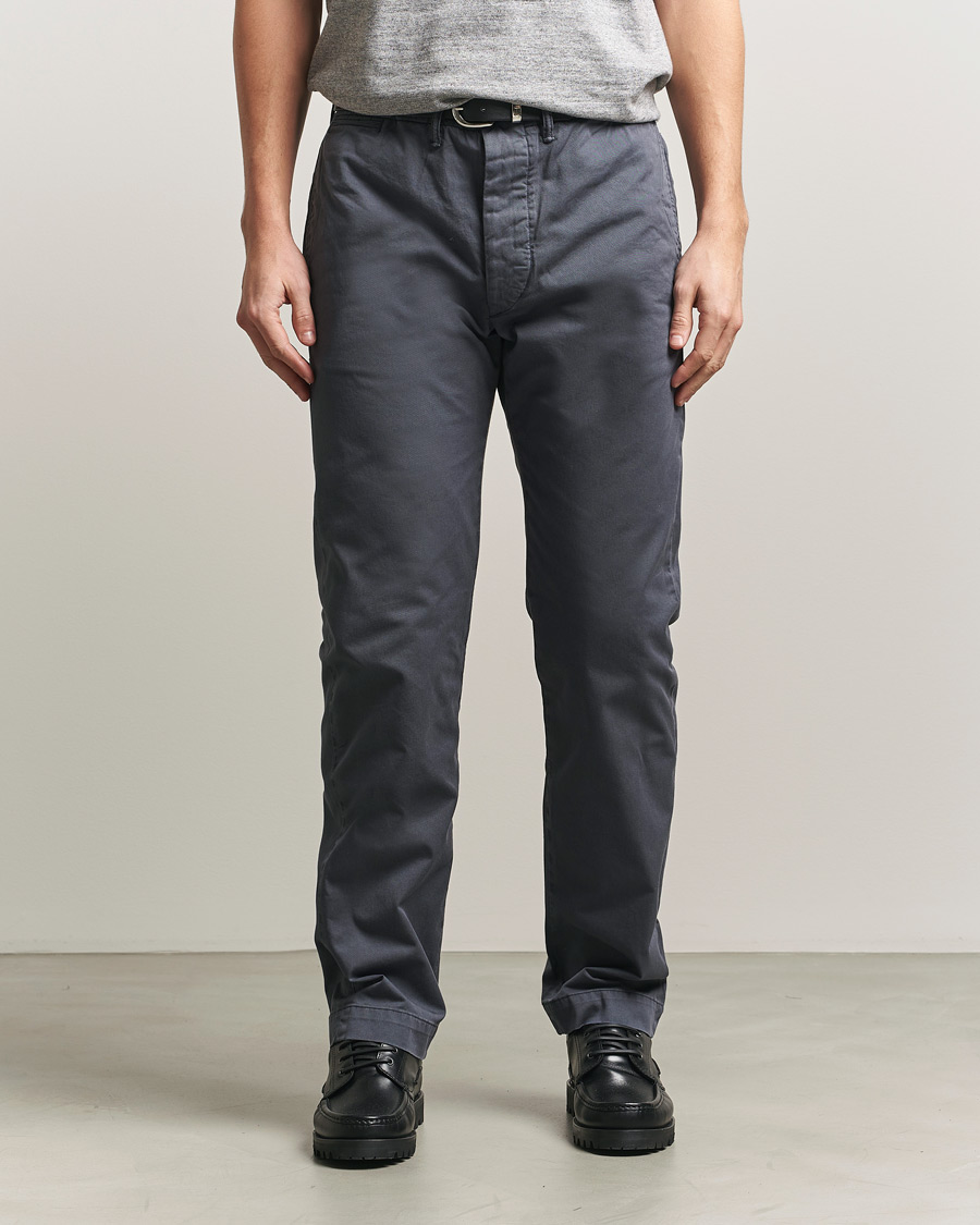 Herre | Bukser | RRL | Officers Flat Pants Navy