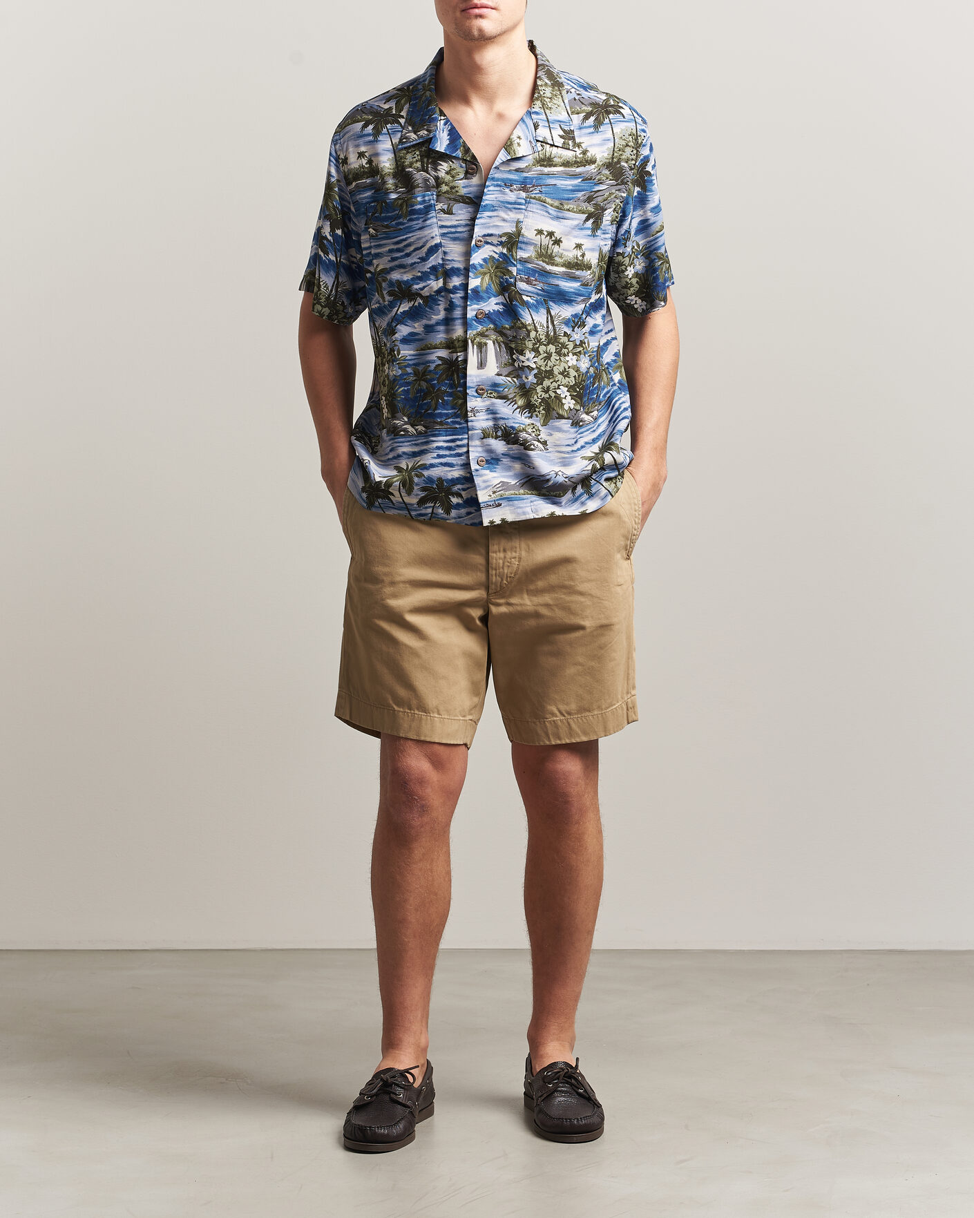 Herre | Shorts | RRL | Officers Flat Shorts New Military Khaki