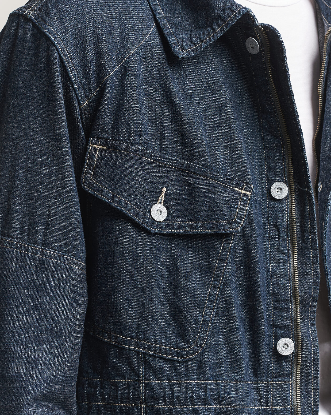 Herre | Jakker | RRL | Bannerman Denim Field Jacket Medium Wash