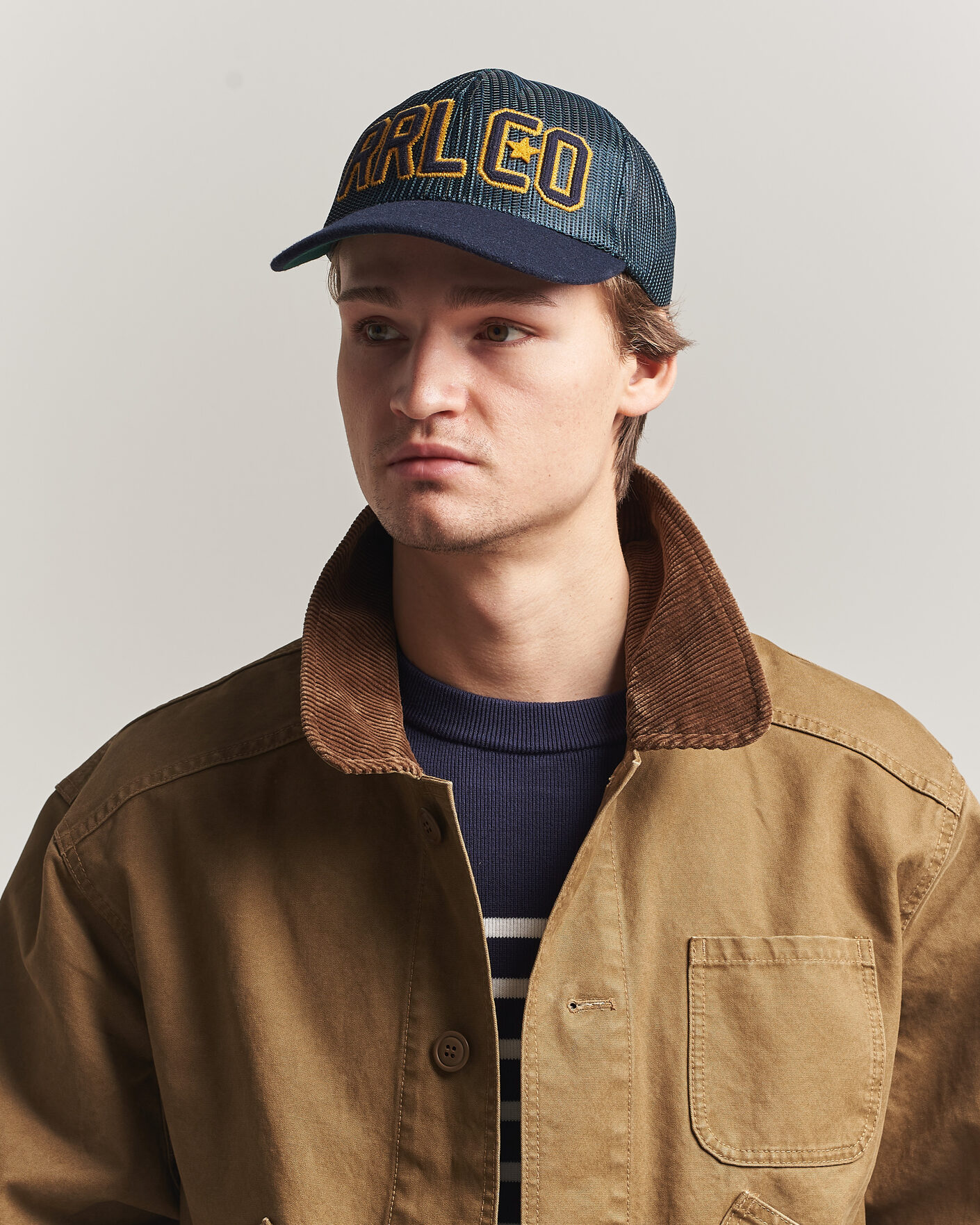 Herre | Hatte & kasketter | RRL | Mesh Trucker Cap Navy