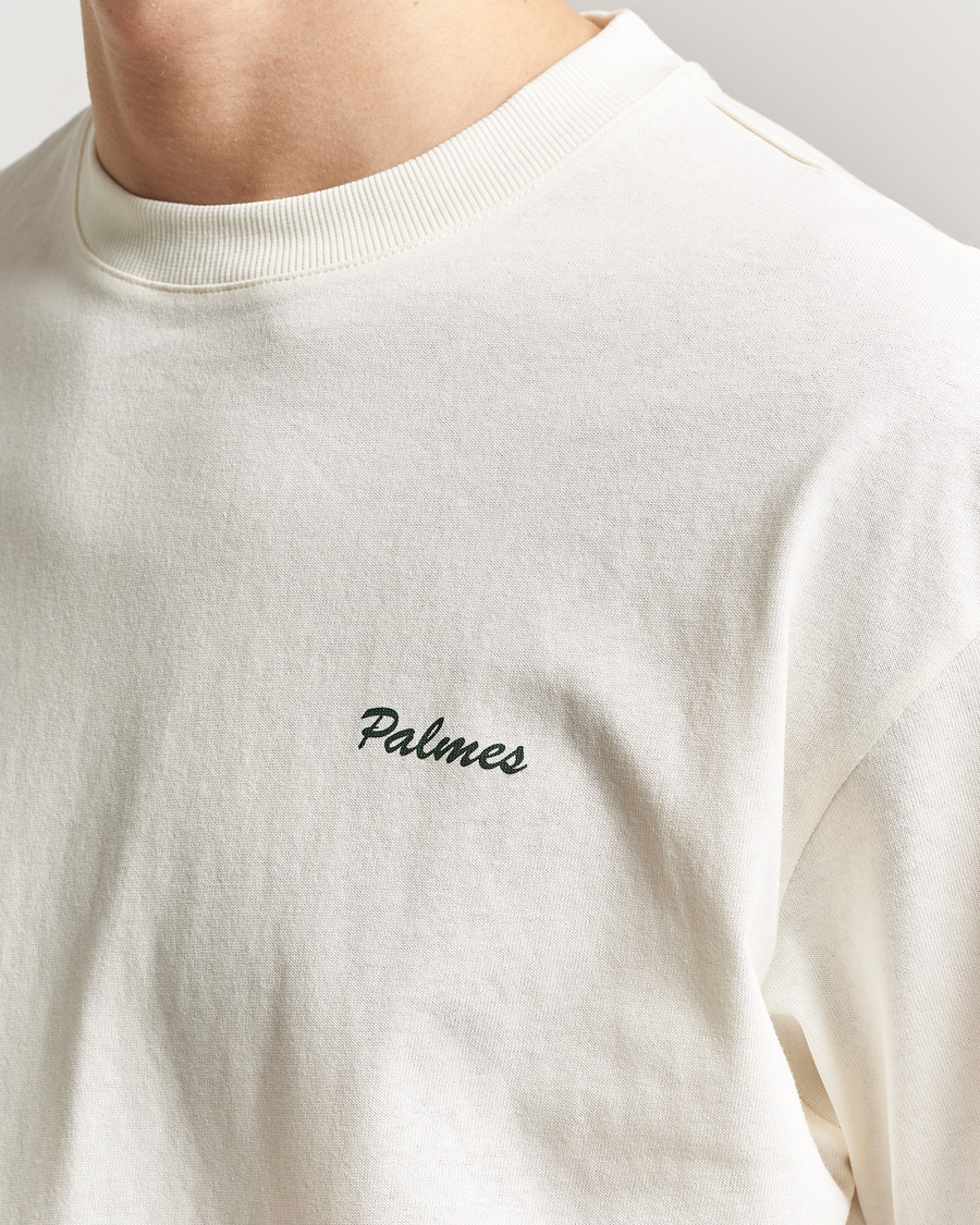 Herre | T-Shirts | Palmes | Stitch T-Shirt Off White