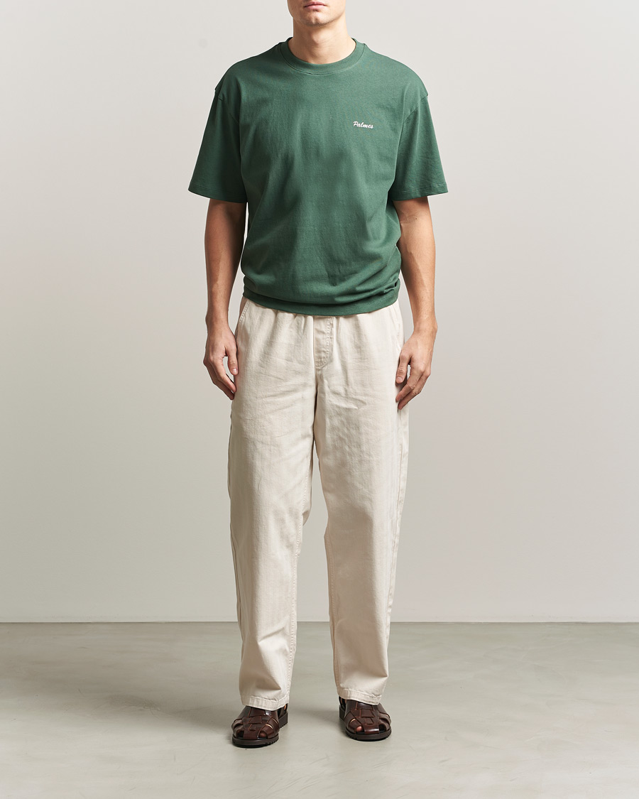 Herre | T-Shirts | Palmes | Stitch T-Shirt Dark Green