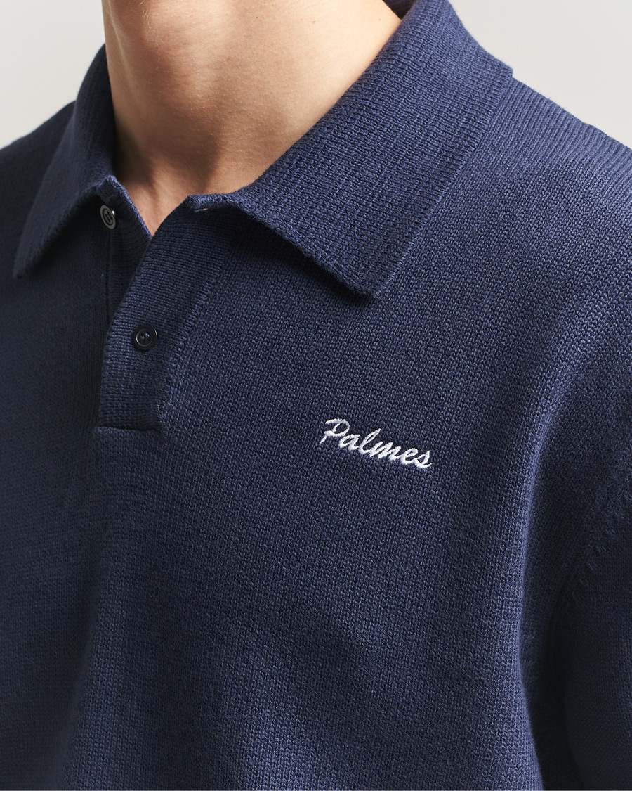 Herre | Polotrøjer | Palmes | Cotton Knit Polo Navy