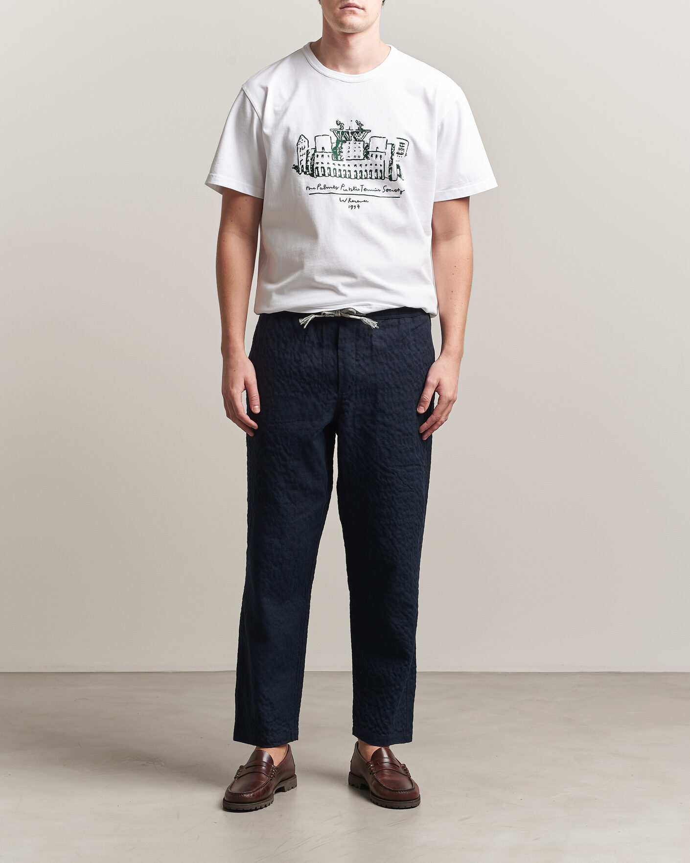 Herre | T-Shirts | Palmes | Public T-Shirt White
