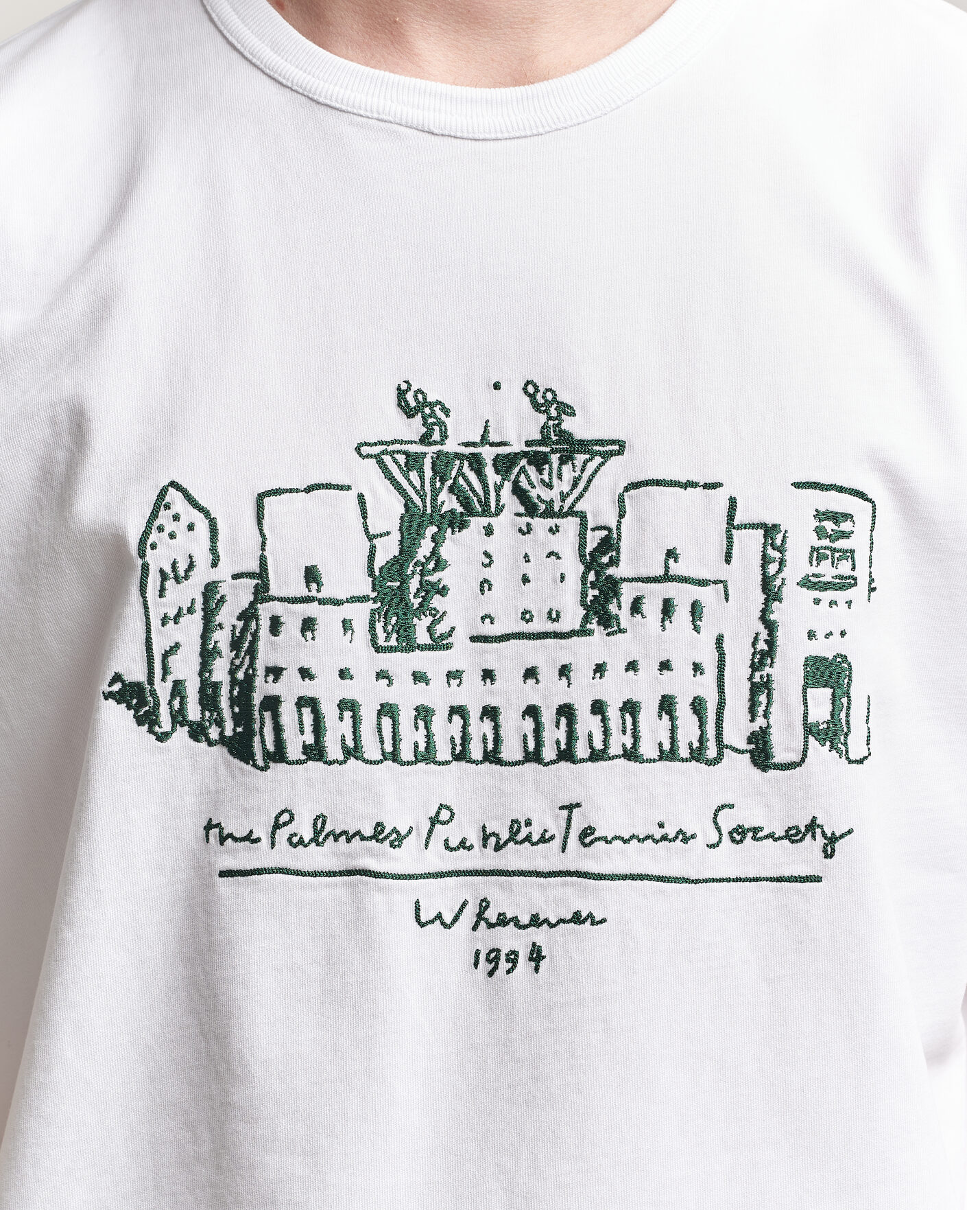 Herre | T-Shirts | Palmes | Public T-Shirt White