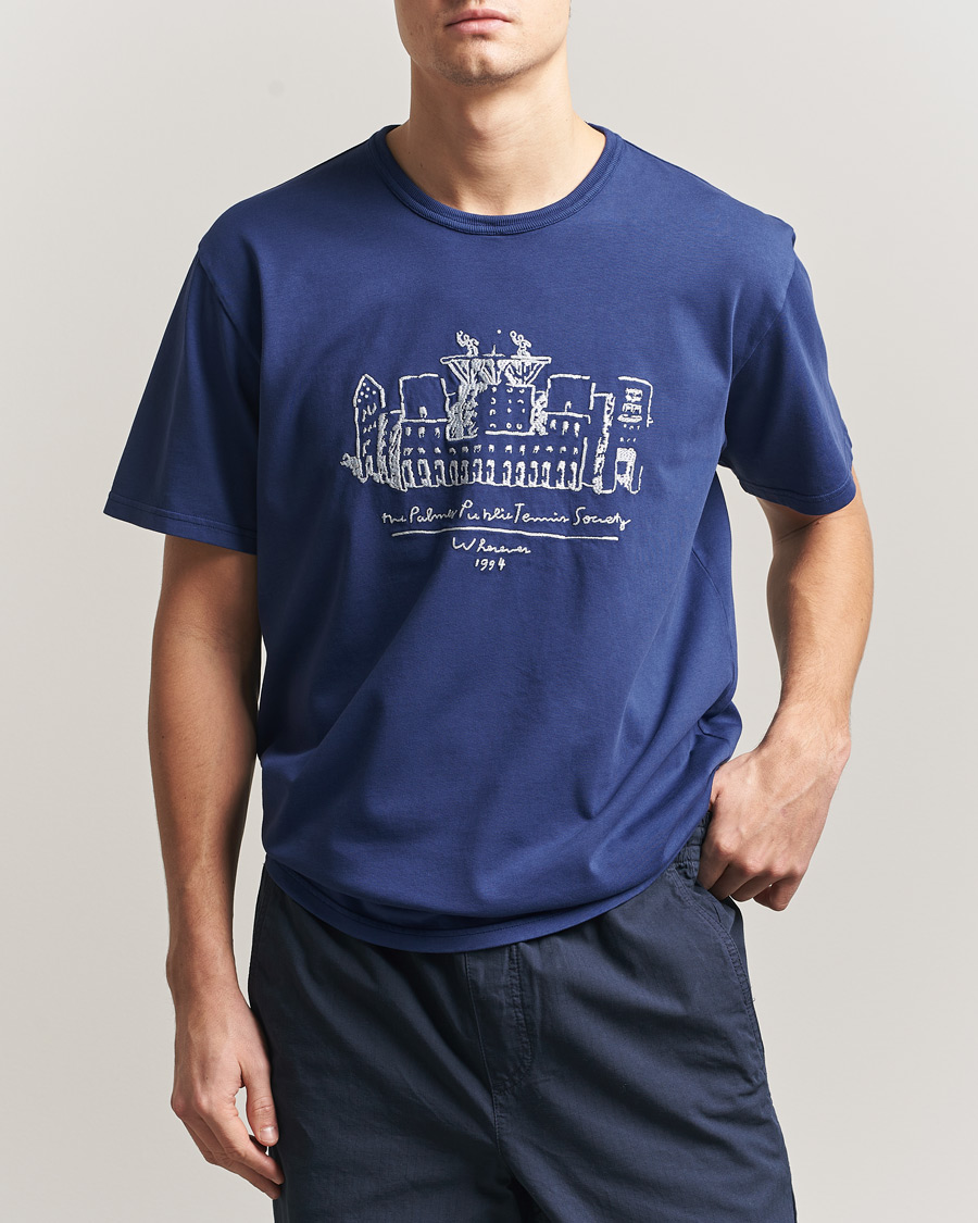 Herre | T-Shirts | Palmes | Public T-Shirt Blue