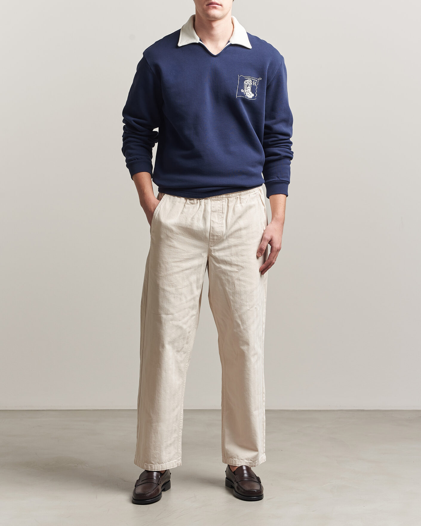 Herre | Trøjer | Palmes | Boot Open Rugby Shirt Navy
