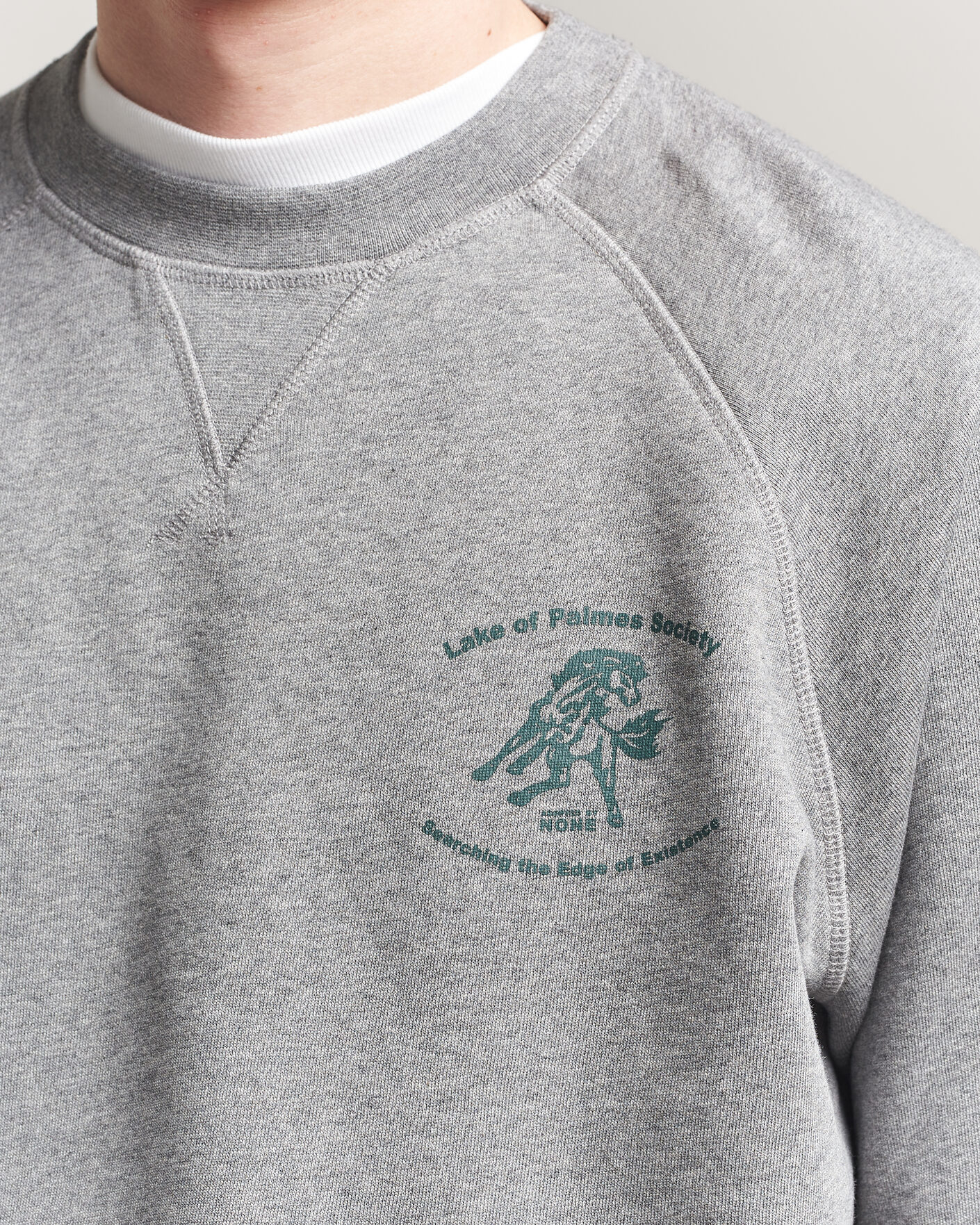 Herre | Trøjer | Palmes | Lake Raglan Sweatshirt Grey Melange