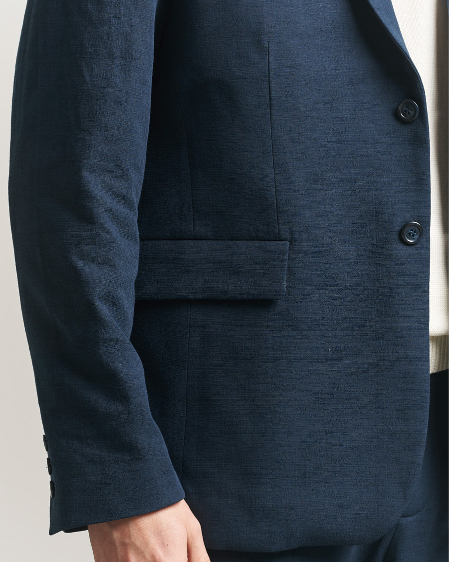 Herre | Blazere & jakker | Palmes | Single Breasted Cotton Blazer Navy