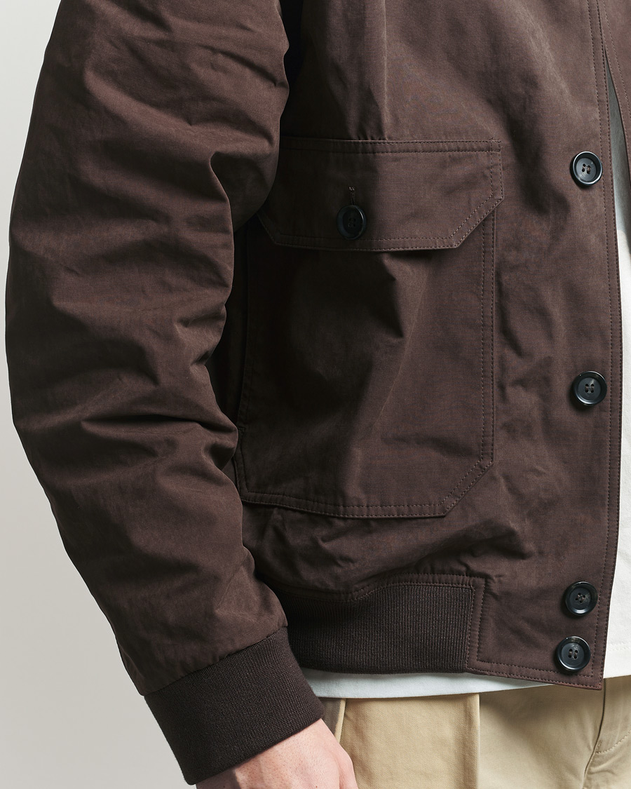 Herre | Jakker | Palmes | Waxed Cotton Jacket Brown