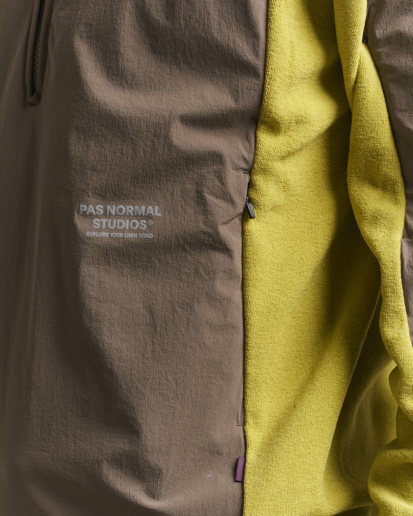 Herre | Jakker | Pas Normal Studios | Off Race Light Fleece Half Zip Moss Green