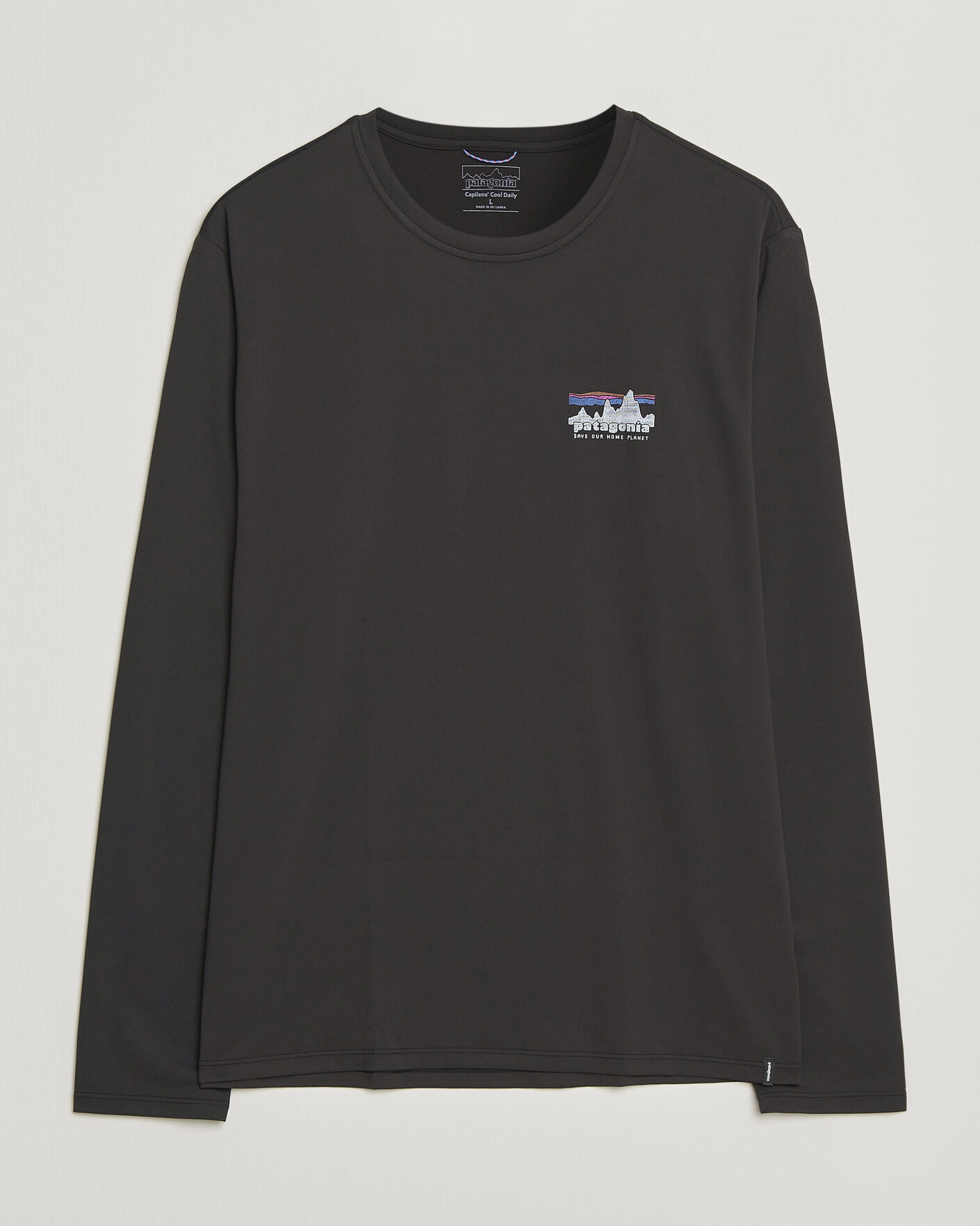Herre | T-Shirts | Patagonia | 73 Skyline Cap Cool Daily Long Sleeve T-Shirt Black