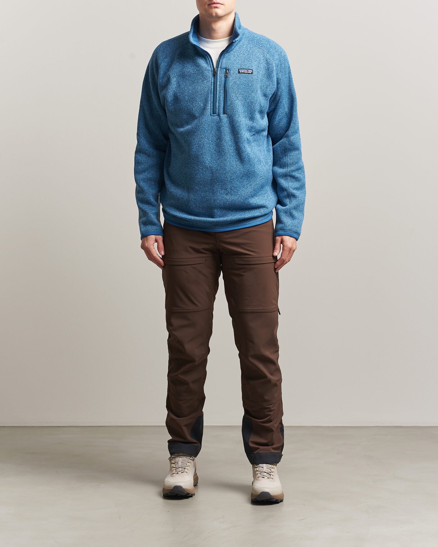 Herre | Trøjer | Patagonia | Better Sweater Half Zip Fleece Jacket Aquatic Blue