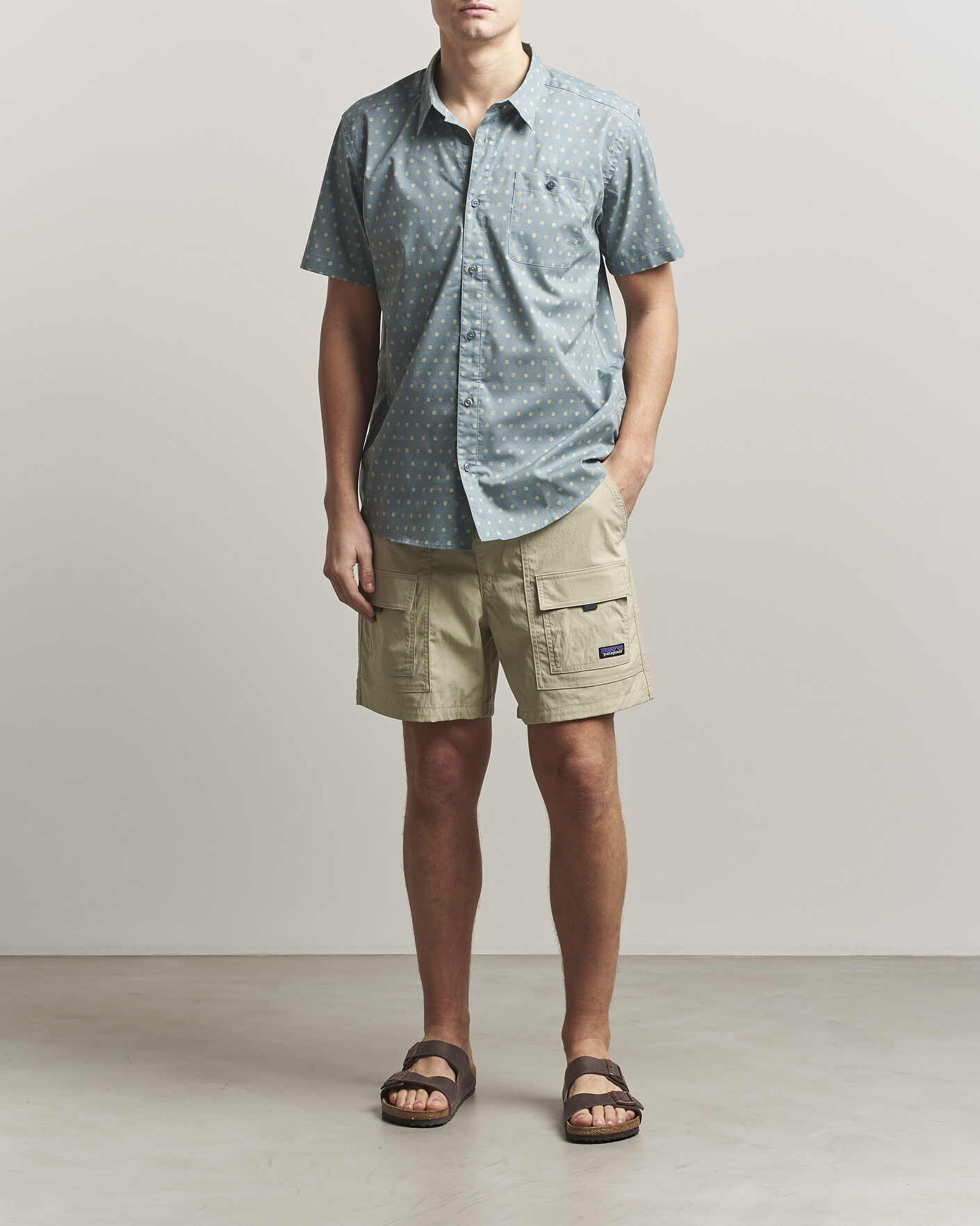 Herre | Skjorter | Patagonia | Go To Short Sleeve Shirt Blue Sage