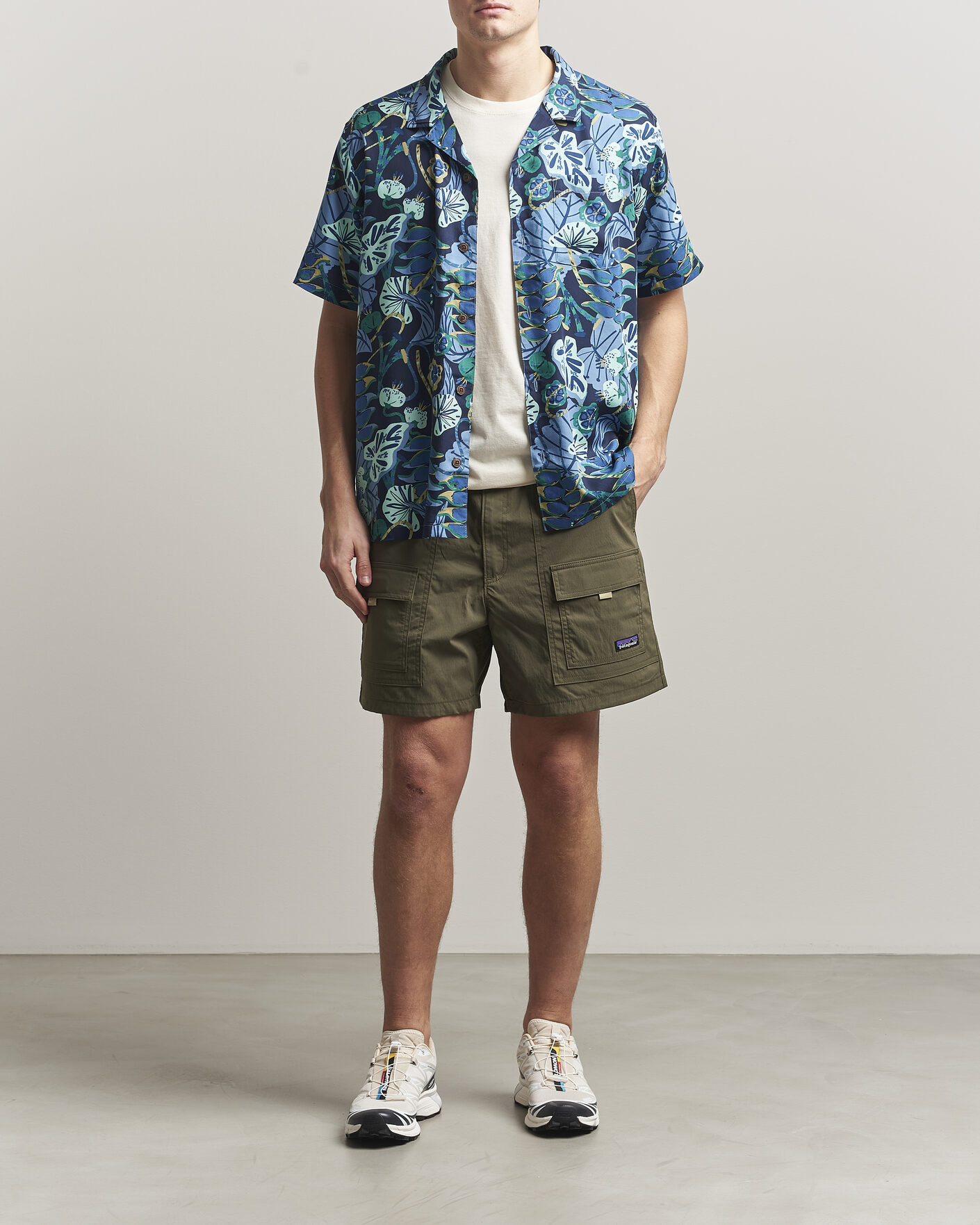Herre | Skjorter | Patagonia | Tidal Threads Short Sleeve Shirt New Navy