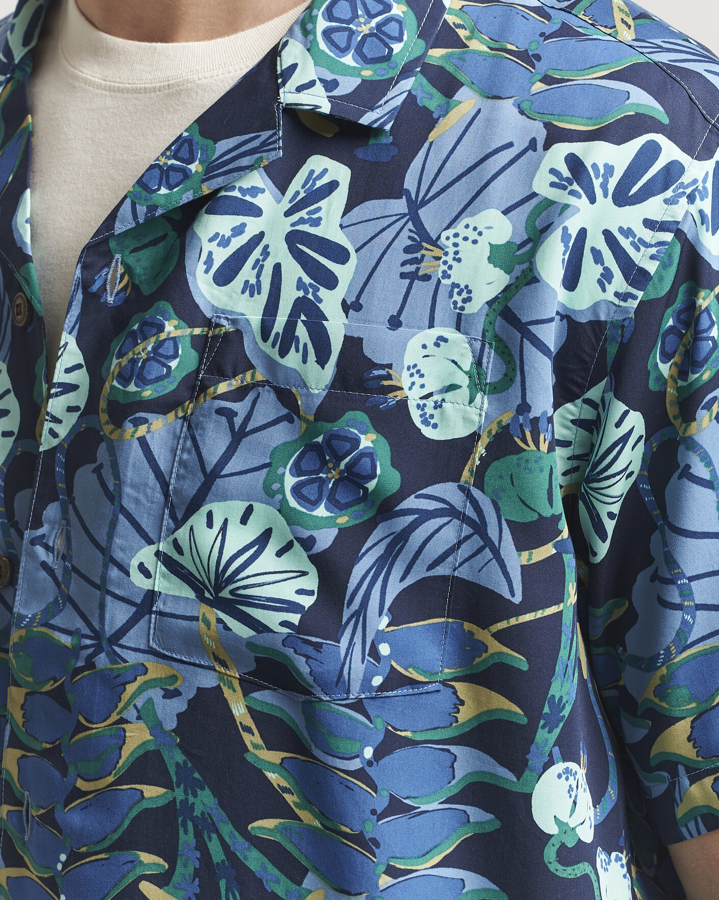 Herre | Skjorter | Patagonia | Tidal Threads Short Sleeve Shirt New Navy