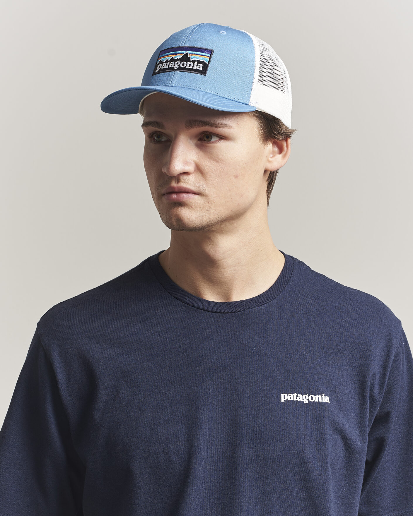 Herre | Hatte & kasketter | Patagonia | P-6 Logo Trucker Hat Shore Blue