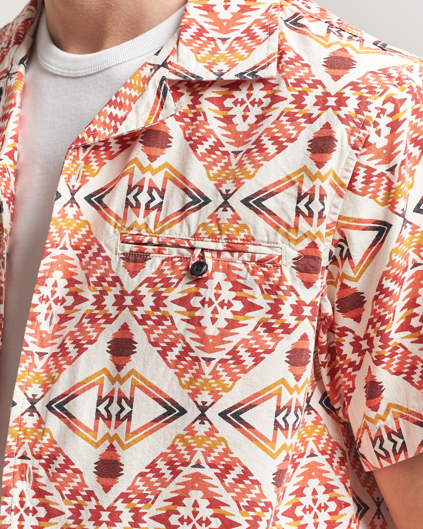 Herre | Skjorter | Pendleton | Camp Shirt Thunder Earthquake/Cream