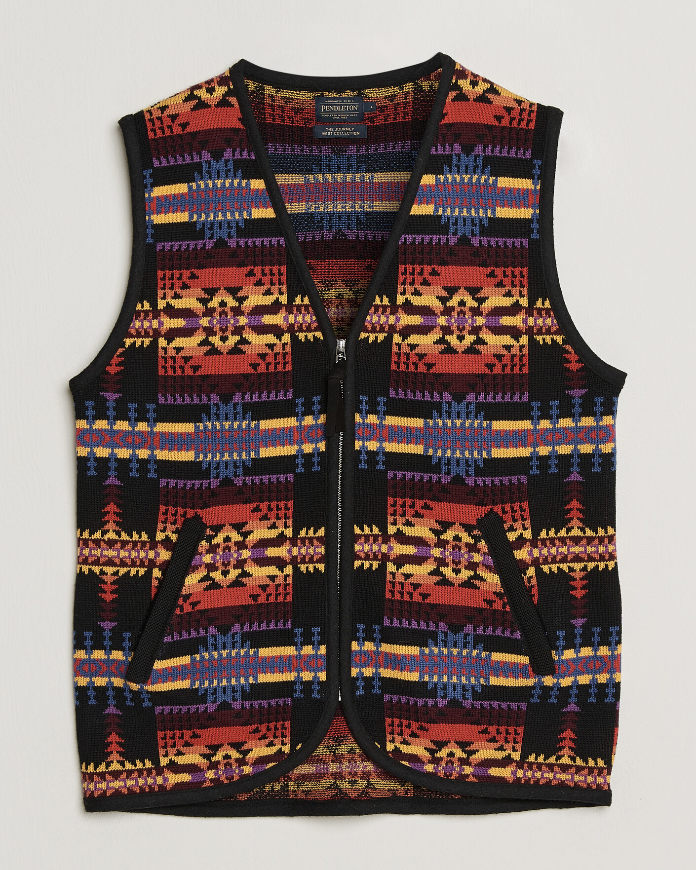 Herre | Trøjer | Pendleton | Jacquard Vest Black