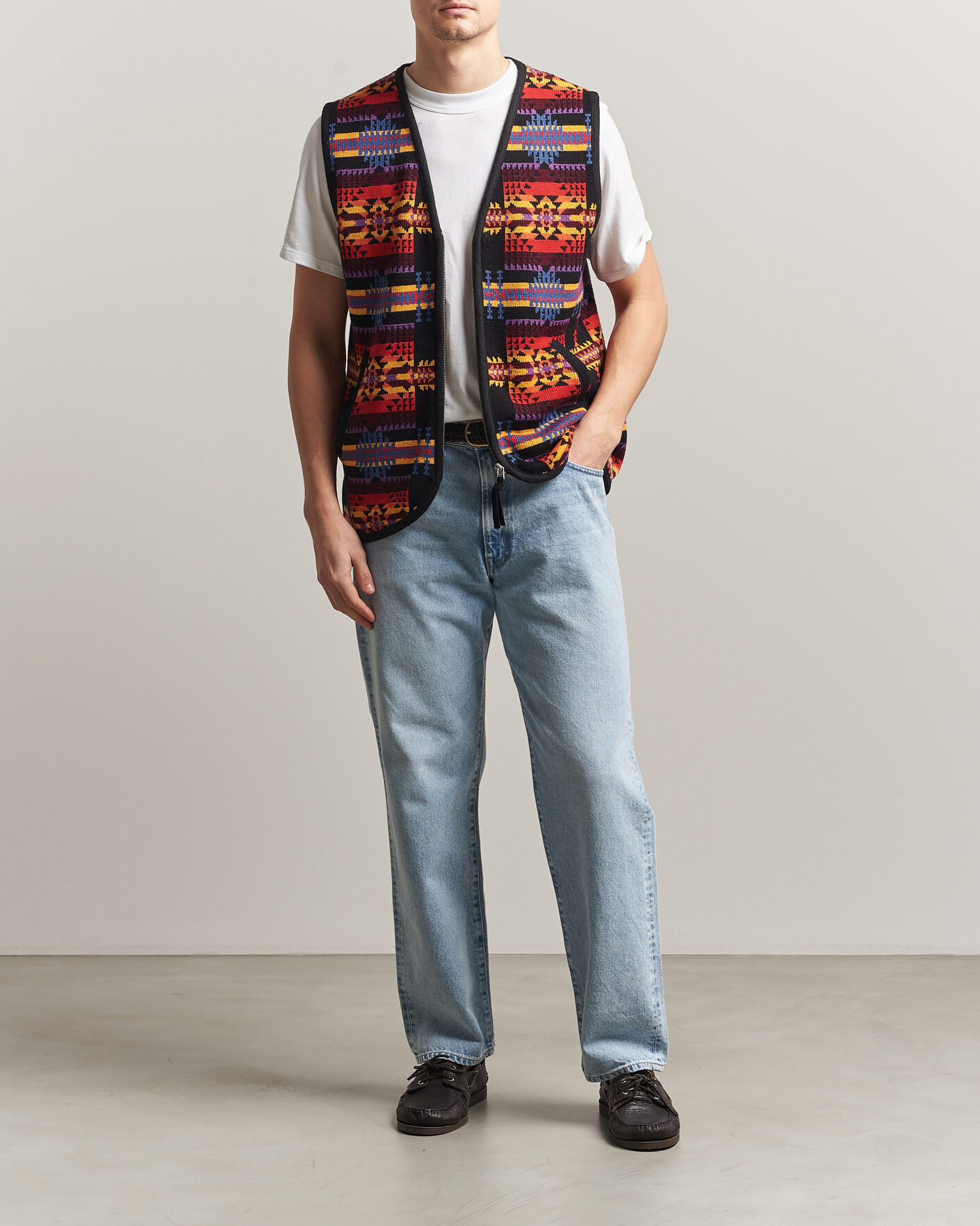 Herre | Trøjer | Pendleton | Jacquard Vest Black