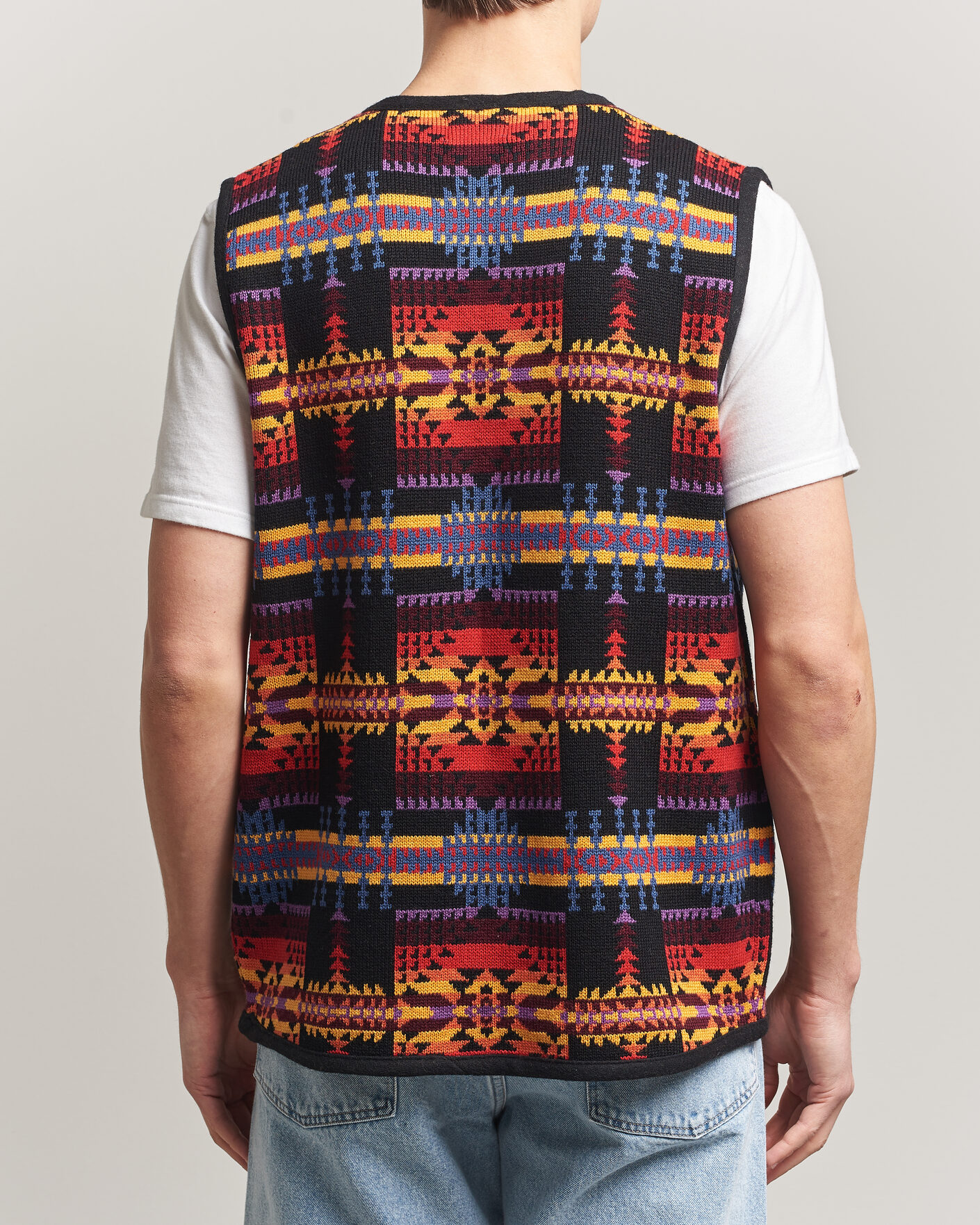 Herre | Trøjer | Pendleton | Jacquard Vest Black