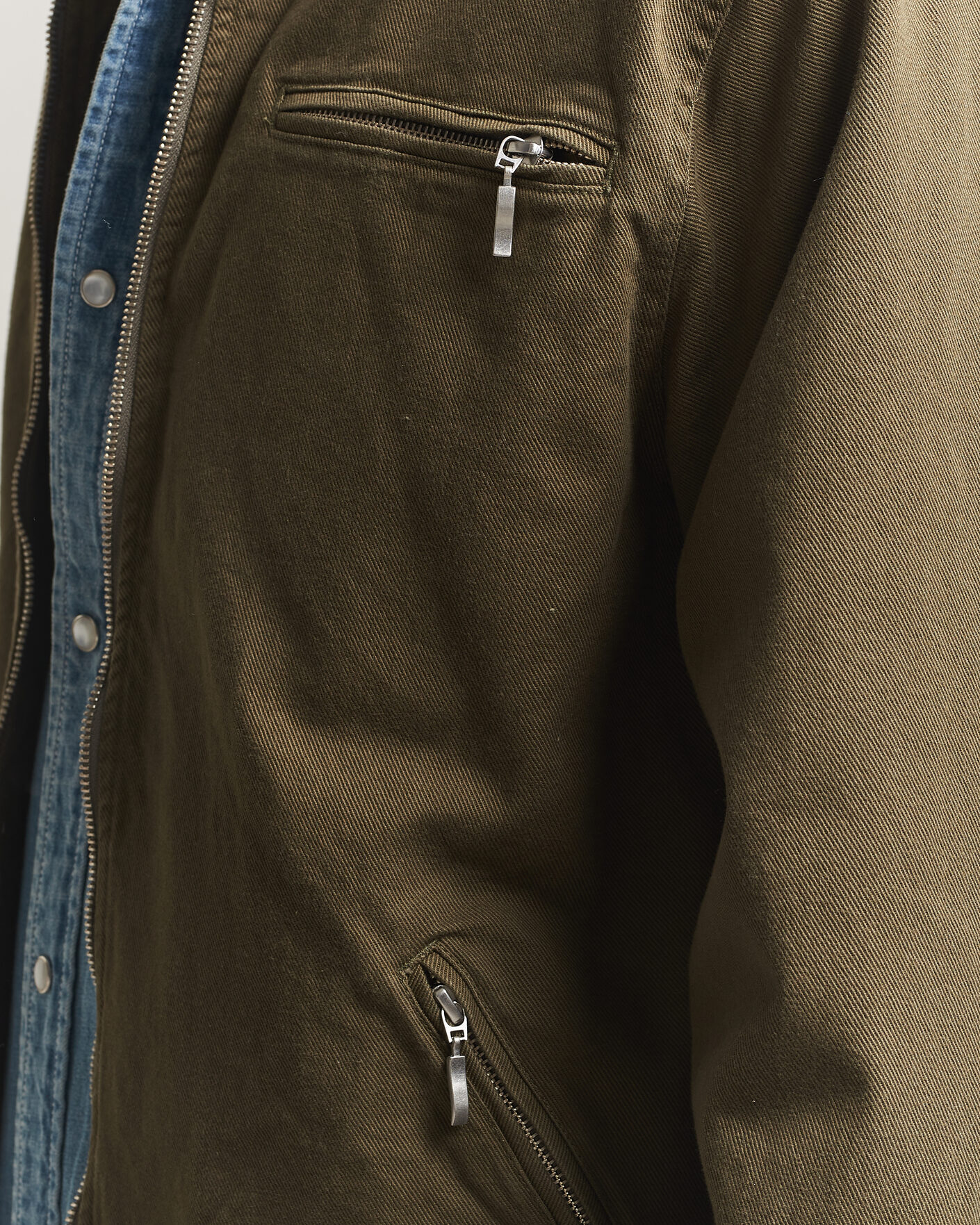 Herre | Jakker | Pendleton | Blandet Lined Bomber Jacket Sage