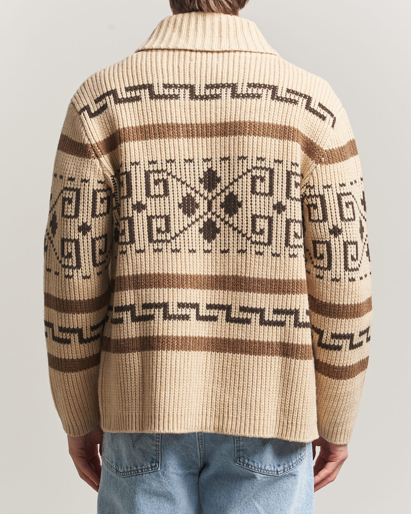 Herre | Trøjer | Pendleton | Original Westerley Cardigan Tan/Brown