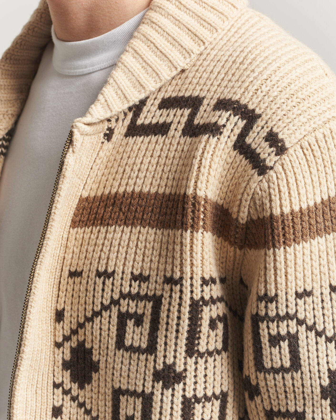 Herre | Trøjer | Pendleton | Original Westerley Cardigan Tan/Brown