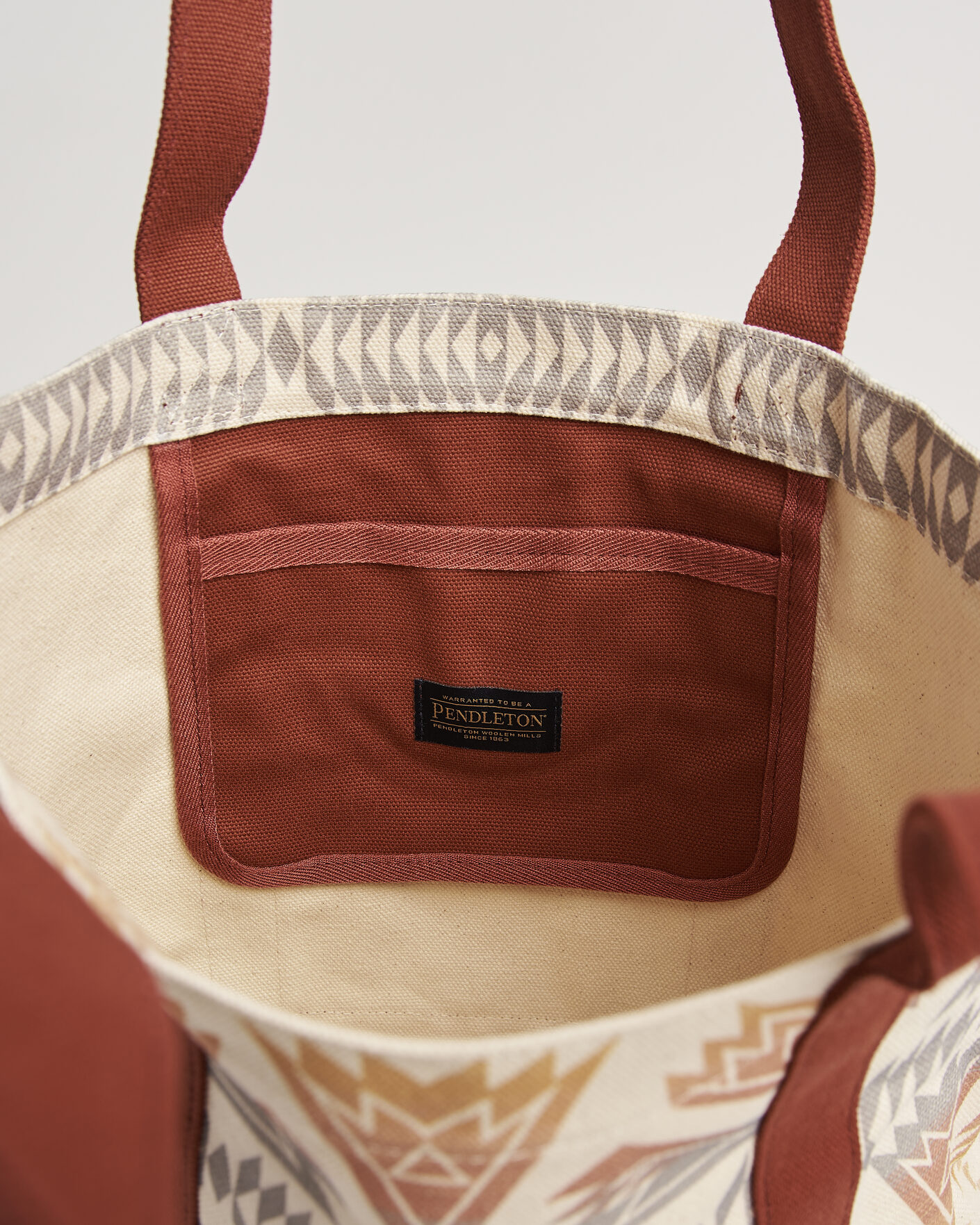 Herre | Tasker | Pendleton | Astoria Canvas Tote Bag Ponderosa Brick