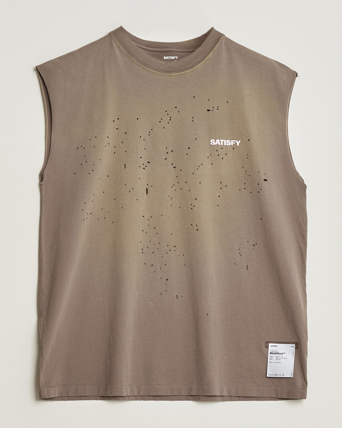 Herre | T-Shirts | Satisfy | MothTech Muscle Tee Sun Bleached Falcon